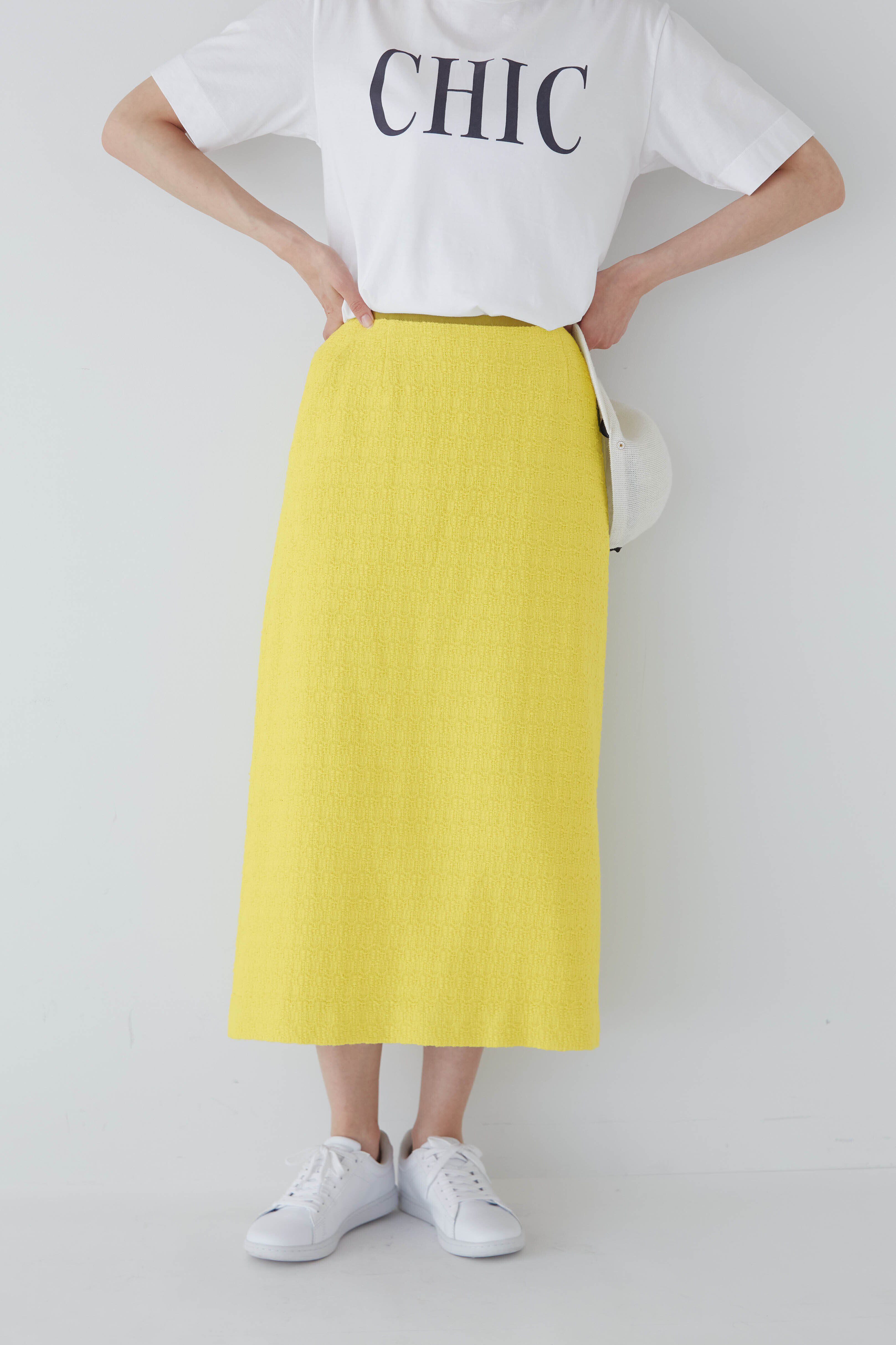  「◆スラブブッチャーツィードスカート」|スカート|イエロー