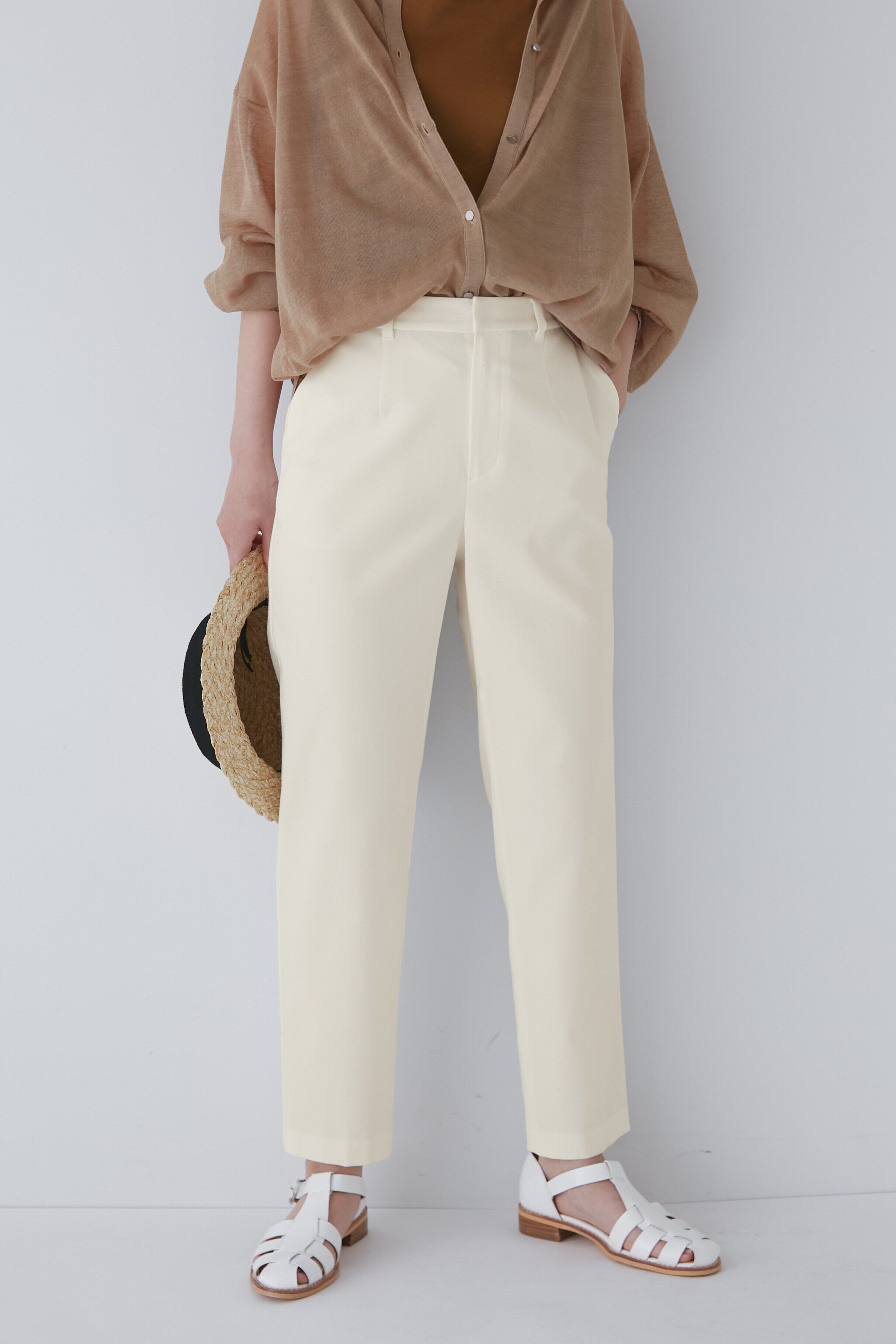  「◆スリムストレートパンツ」|その他|オフホワイト