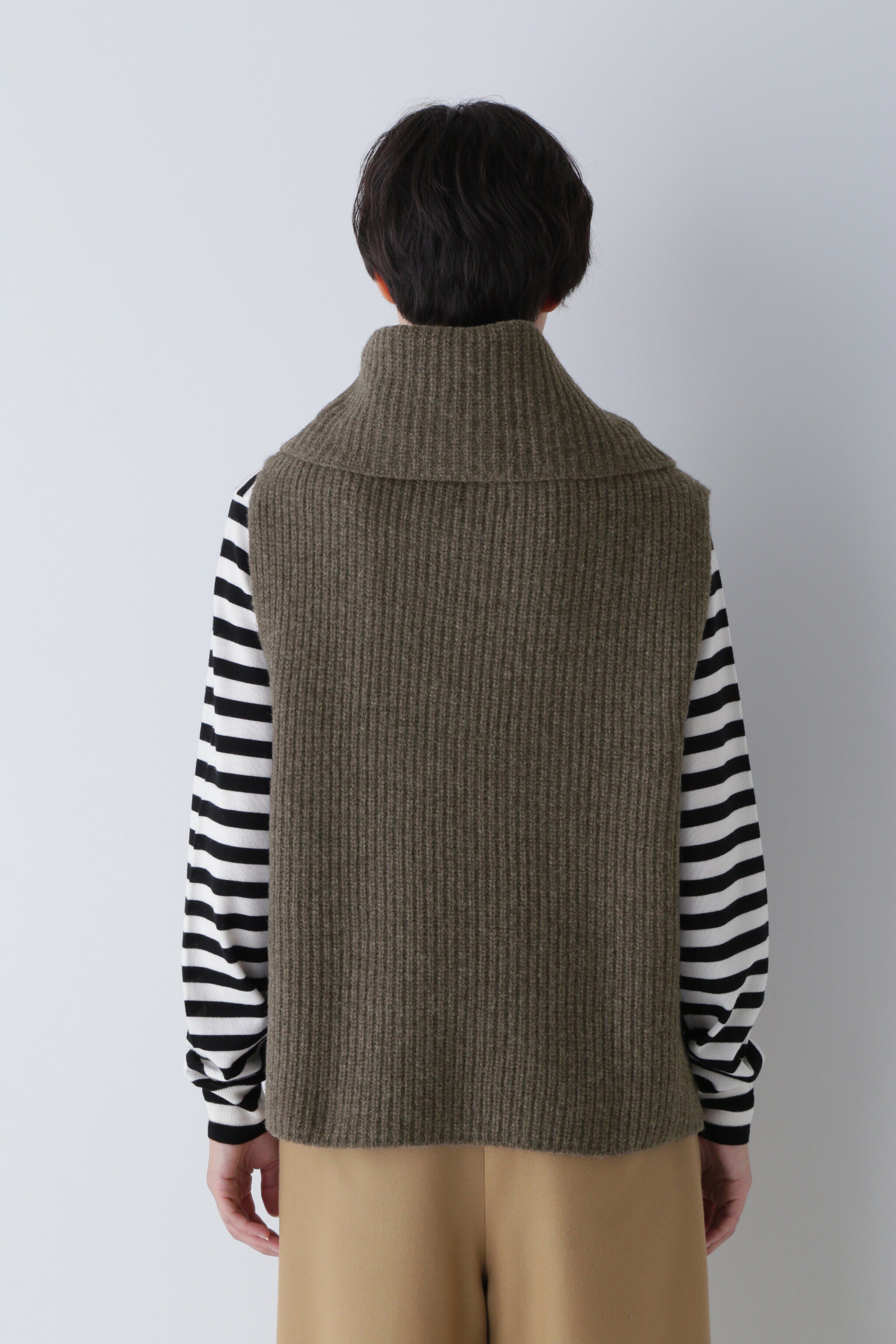  「◆ホールガーメント片畦ニットベスト」|ニット・セーター|