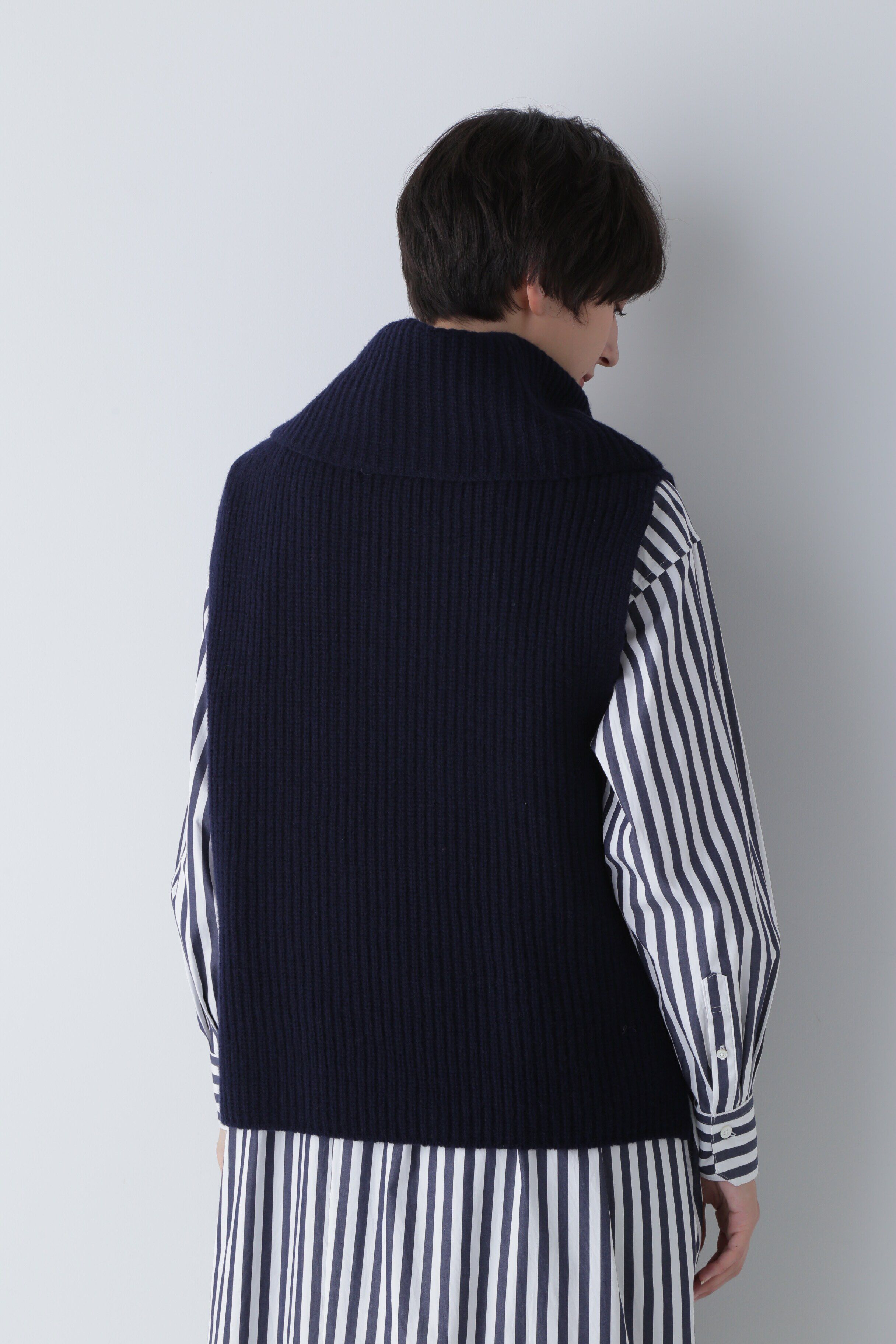  「◆ホールガーメント片畦ニットベスト」|ニット・セーター|