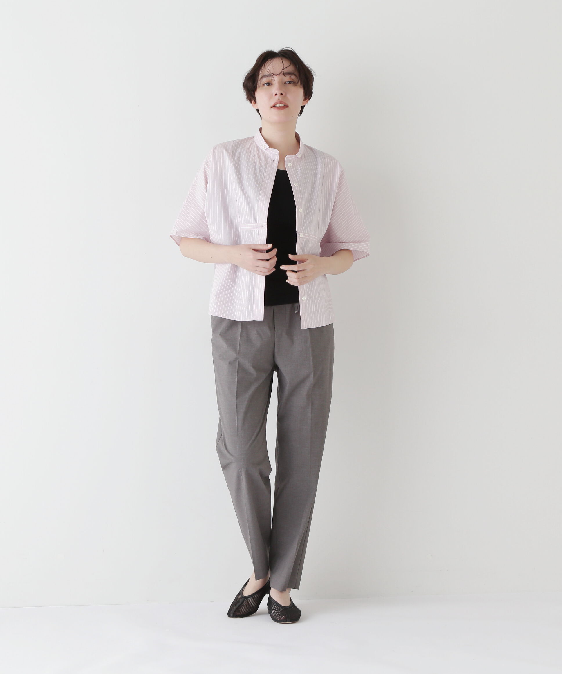  「◆ストライプローンカレンダードルマンボザムシャツ」|シャツ・ブラウス|