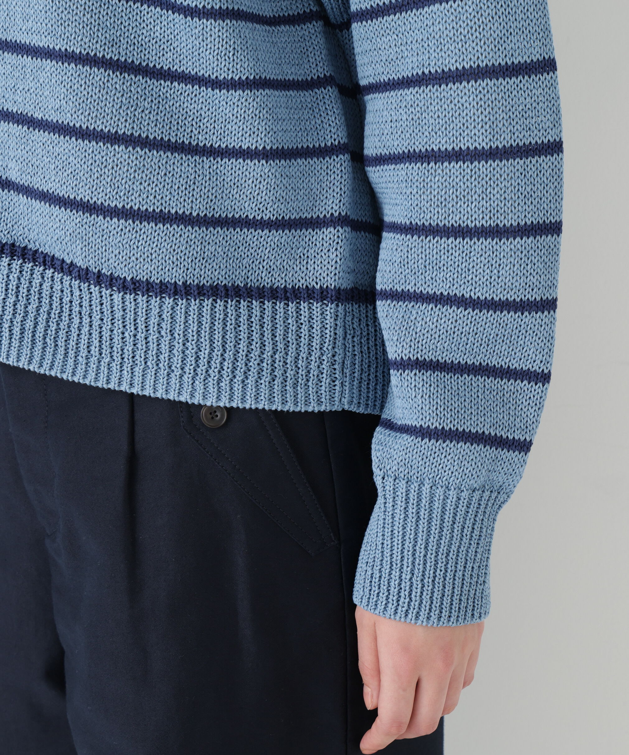  「◆《ウォッシャブル》ギマコットンキーネックカーディガン」|ニット・セーター|