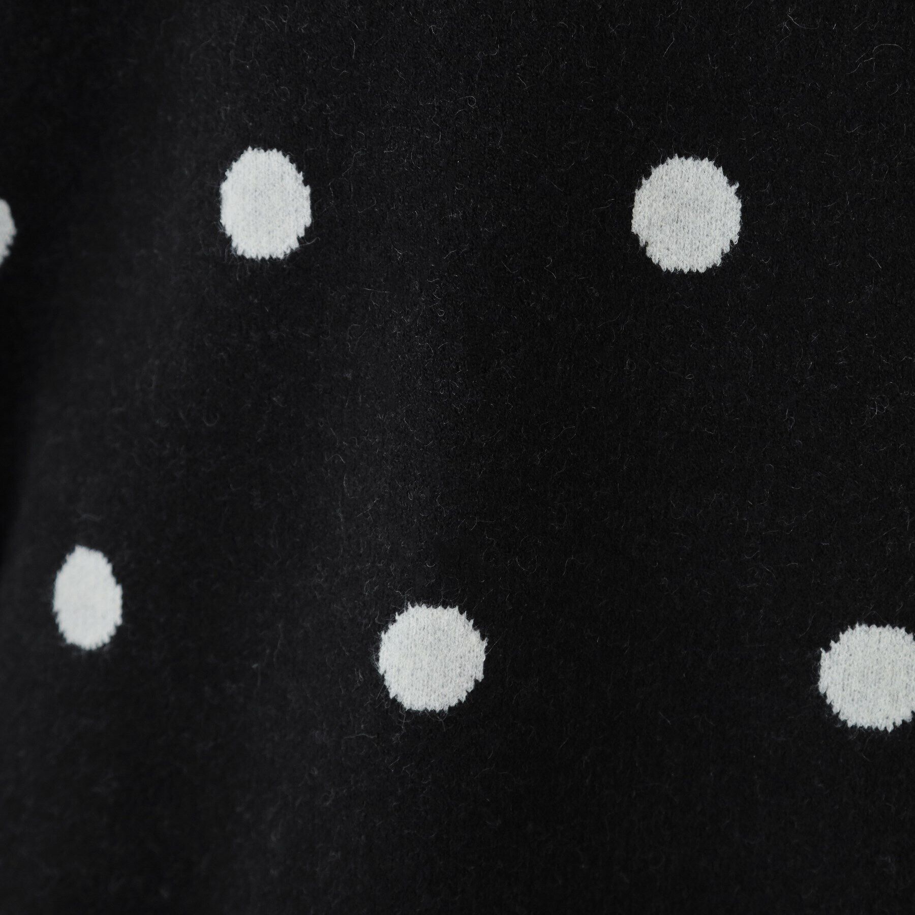 SHOO･LA･RUE「【洗える/S-LL】 ドット柄が目を惹く ゆったりジャカードニット」|ニット・セーター|