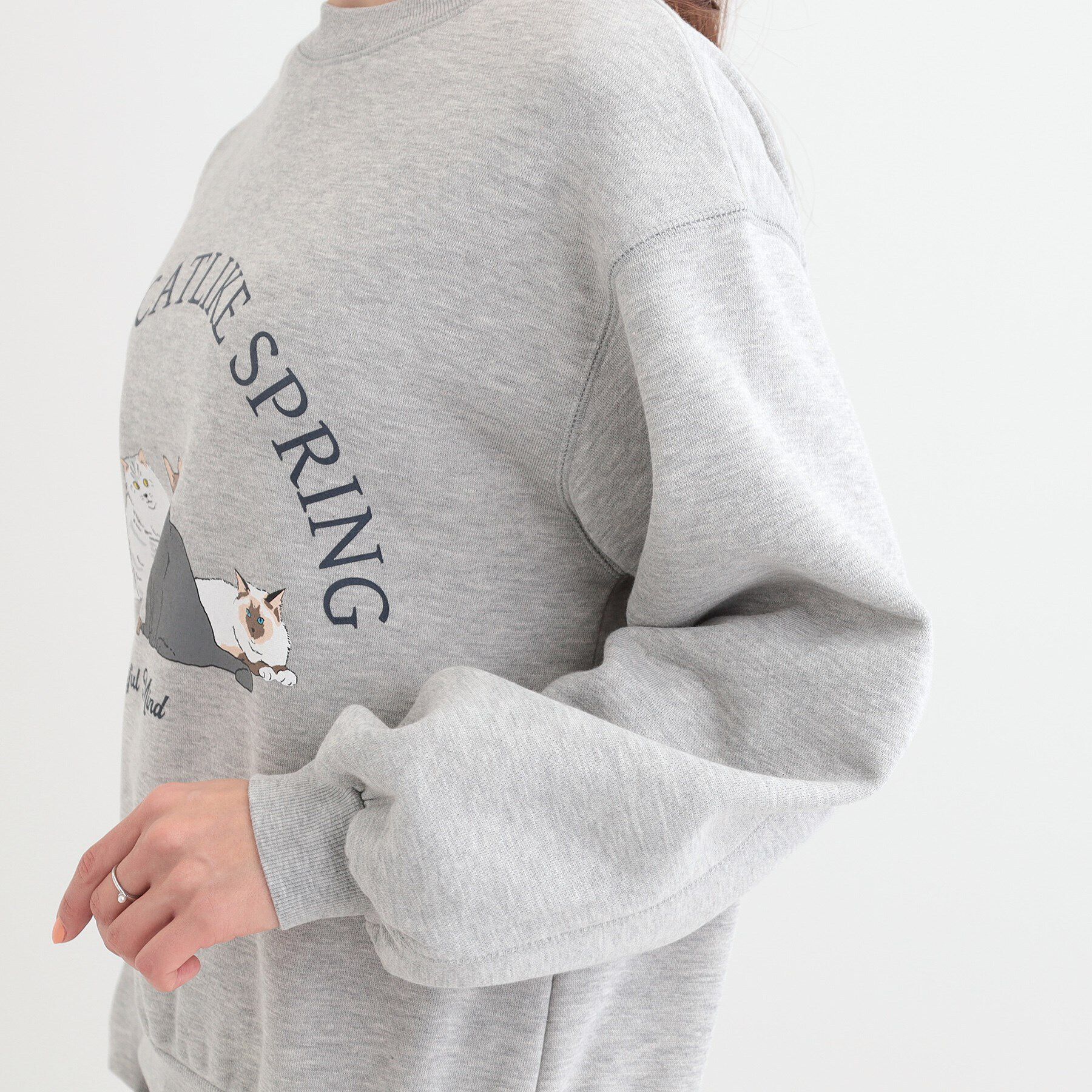 SHOO･LA･RUE「【あったか/S-LL】選べる2柄 裏起毛スウェット」|パーカー|