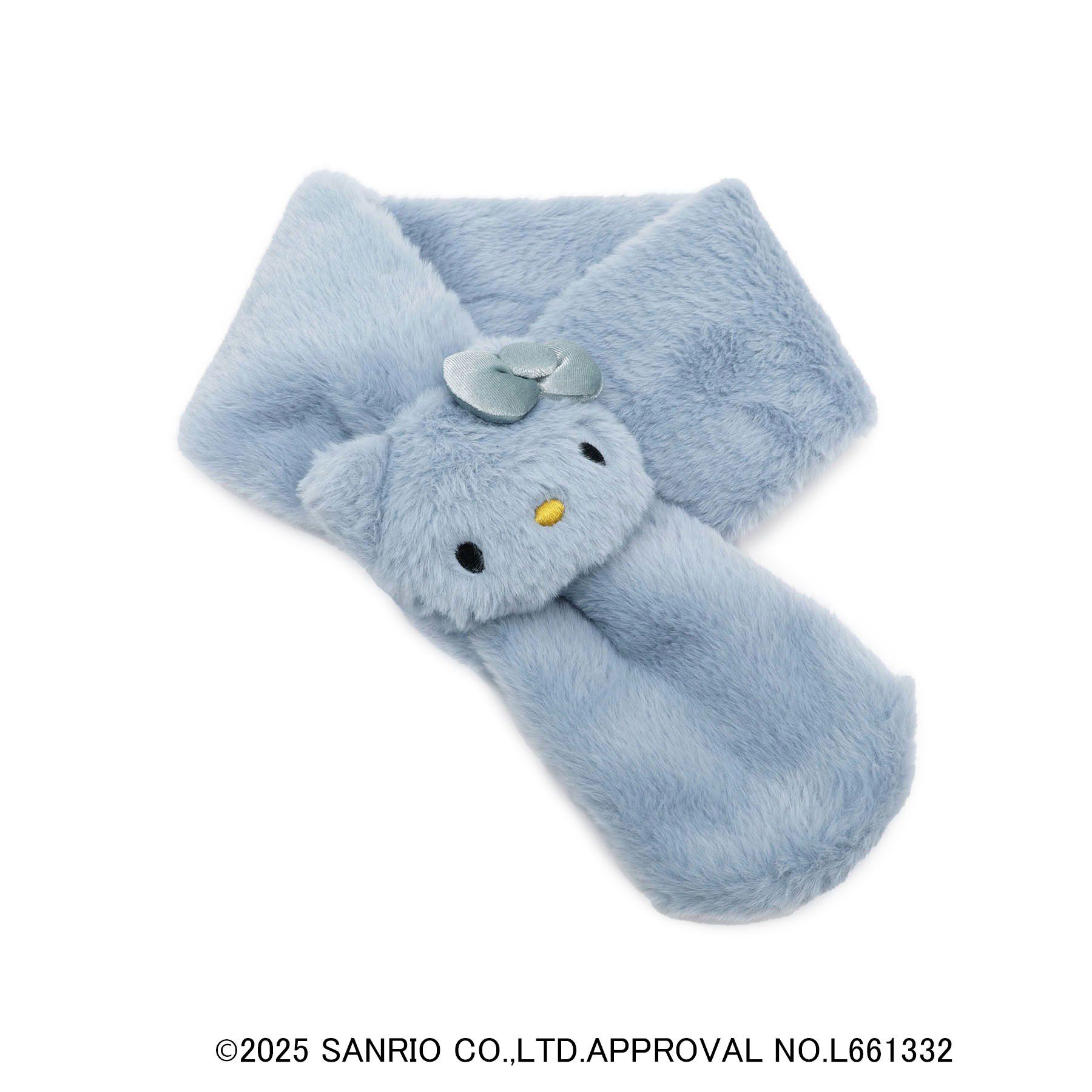 SHOO･LA･RUE「【ハローキティ】フェイクファーティペット」|ストール|ブルー(091)