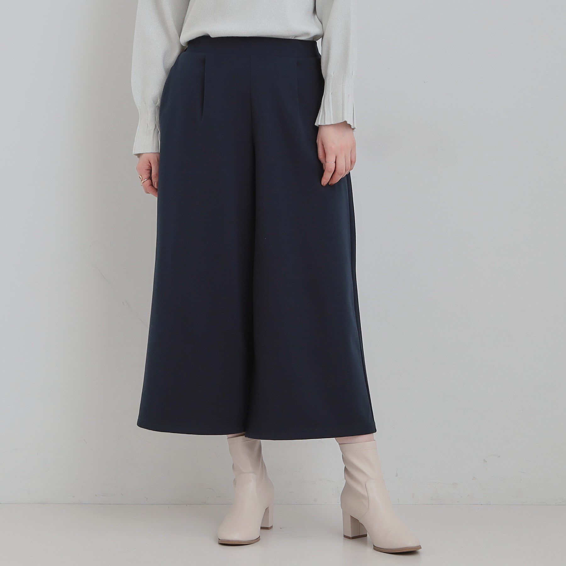 SHOO･LA･RUE「【洗濯機可/S-LL】体型カバーにも ガウチョパンツ」|その他|