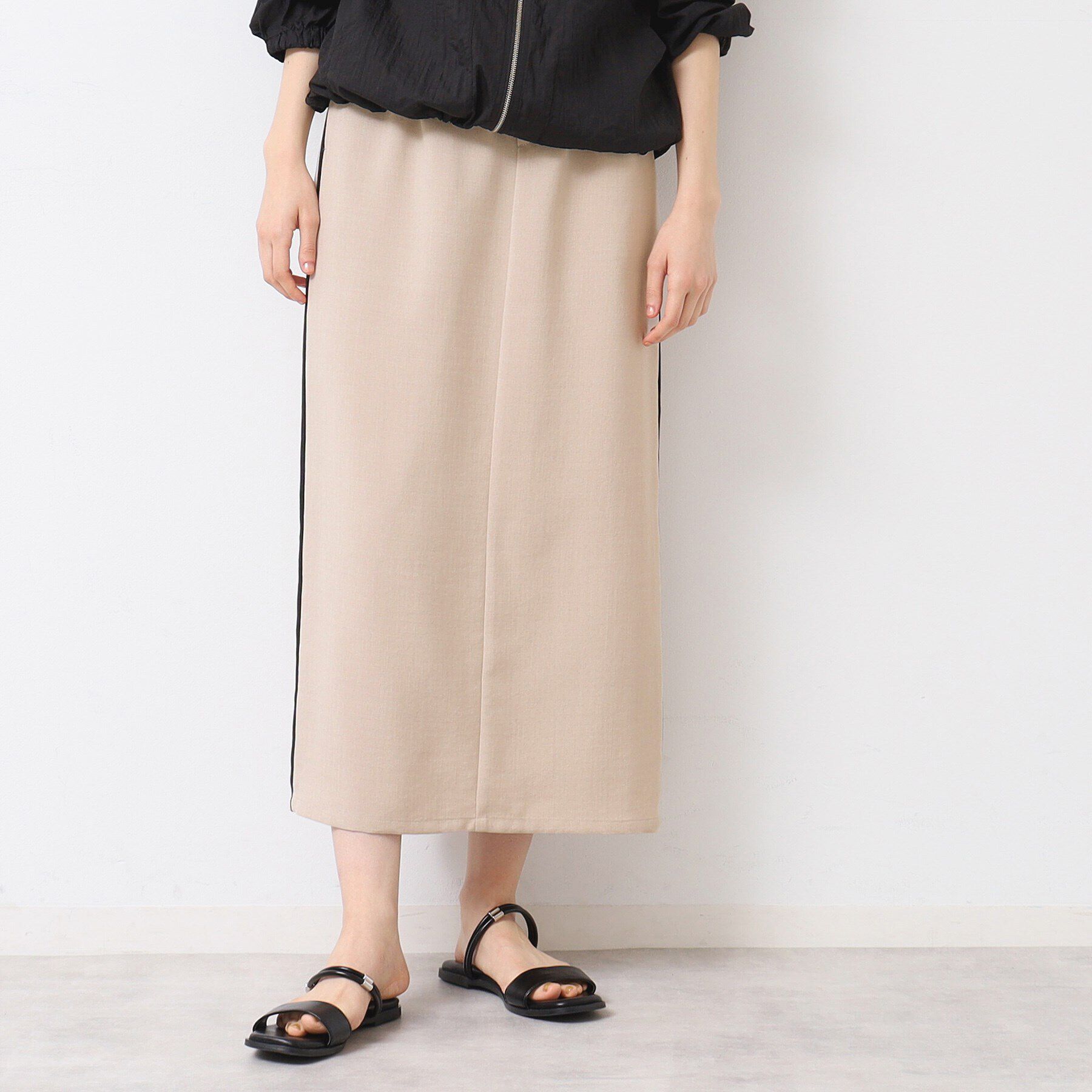 Dessin「【セットアップ可能・洗える】配色ラインストレートスカート（S～L）」|スカート|
