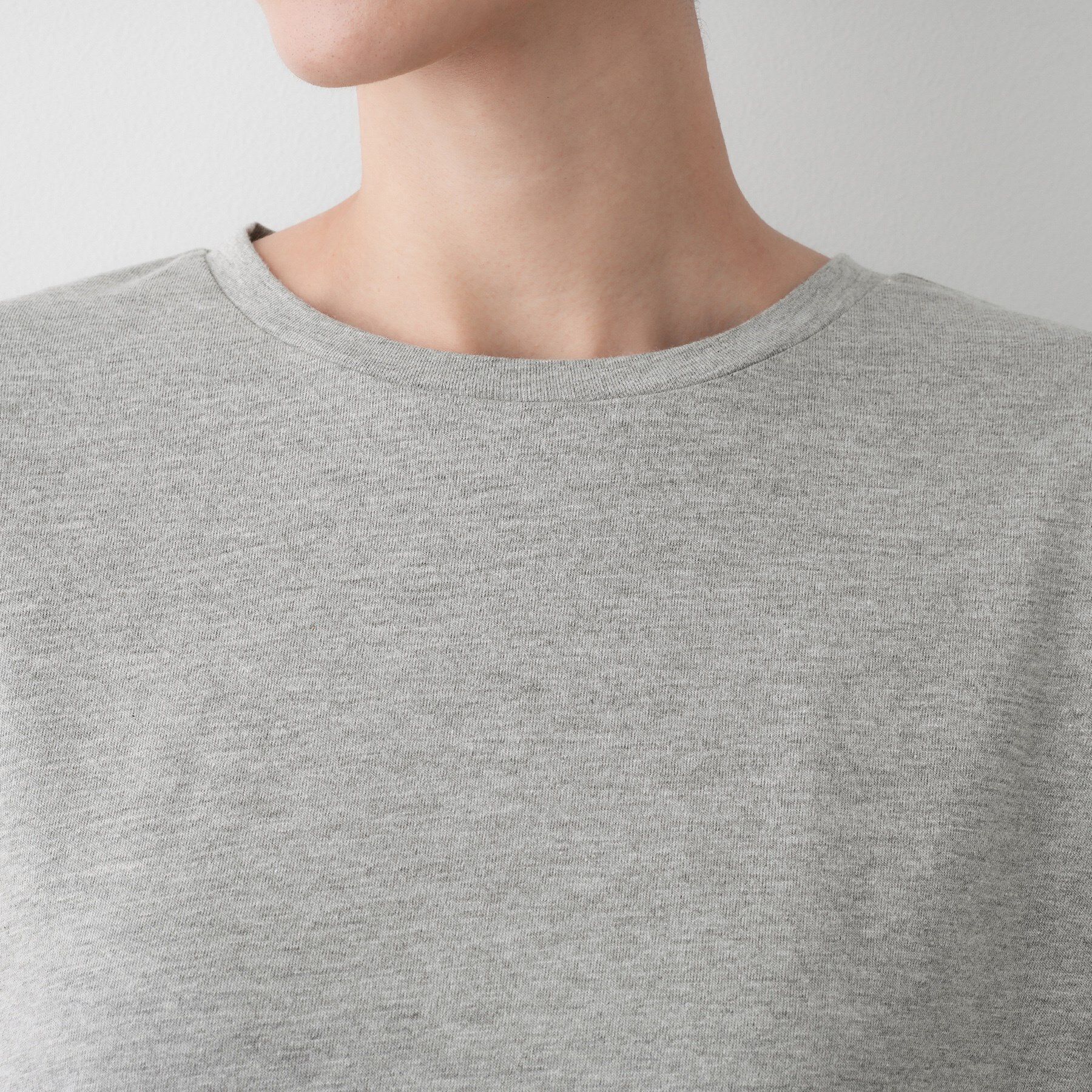 Dessin「【選べる首元デザイン/洗える】クルーネックロングTシャツ」|Tシャツ・カットソー|