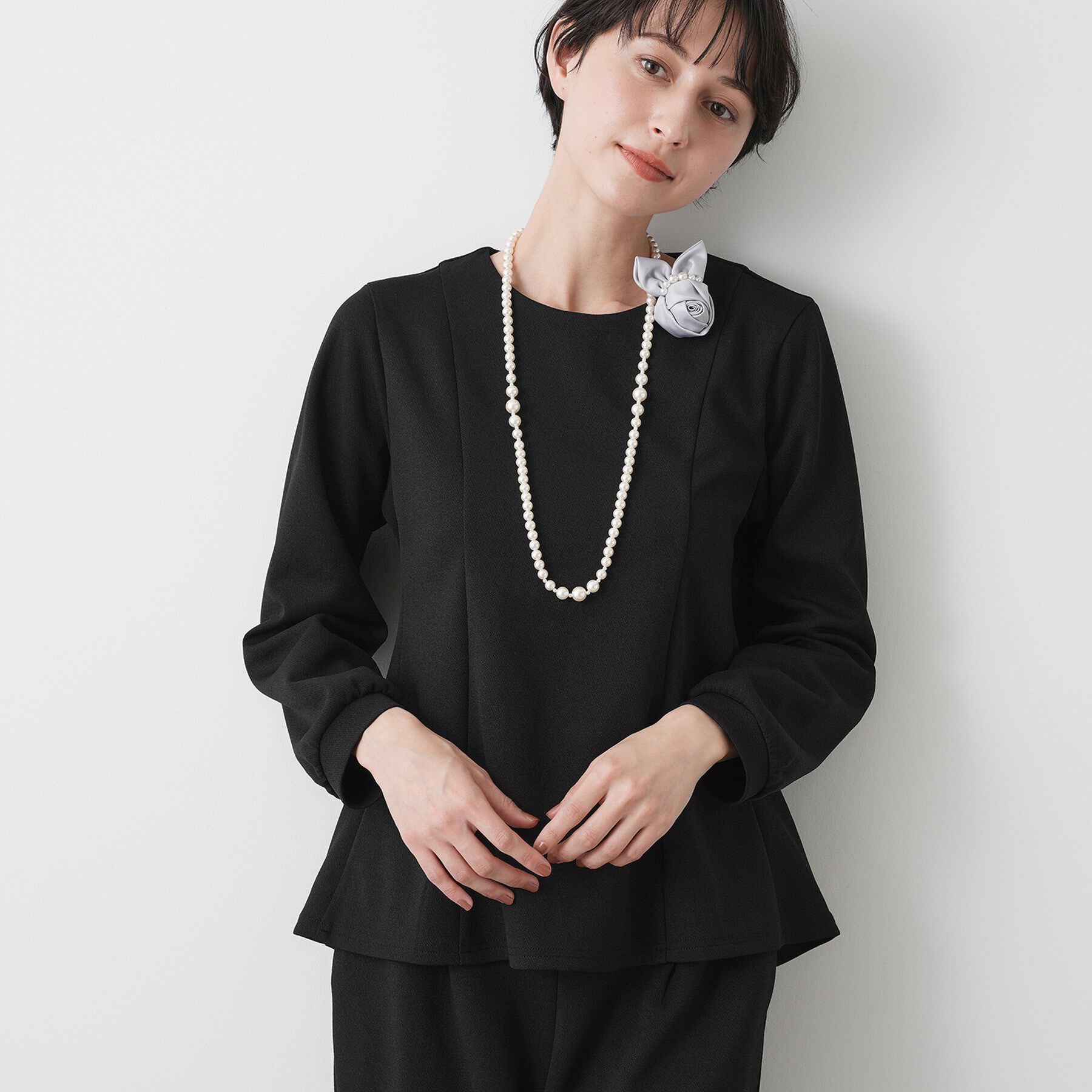 Dessin「【入卒/セレモニー/セットアップ可能】カットジョーゼット2WAYトップス」|シャツ・ブラウス|