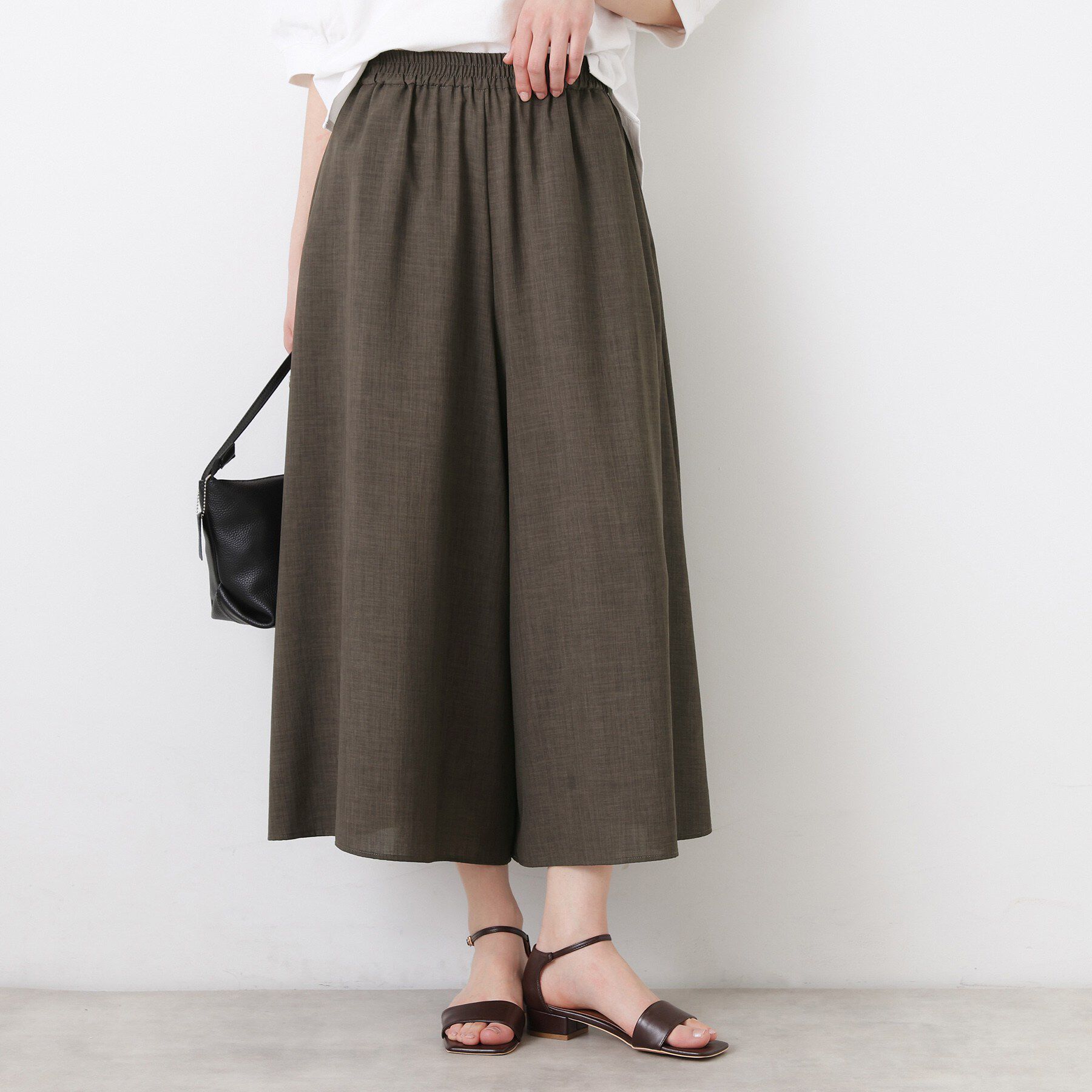 Dessin「【UVカット/接触冷感】フレアワイドパンツ」|その他|トープ(054)