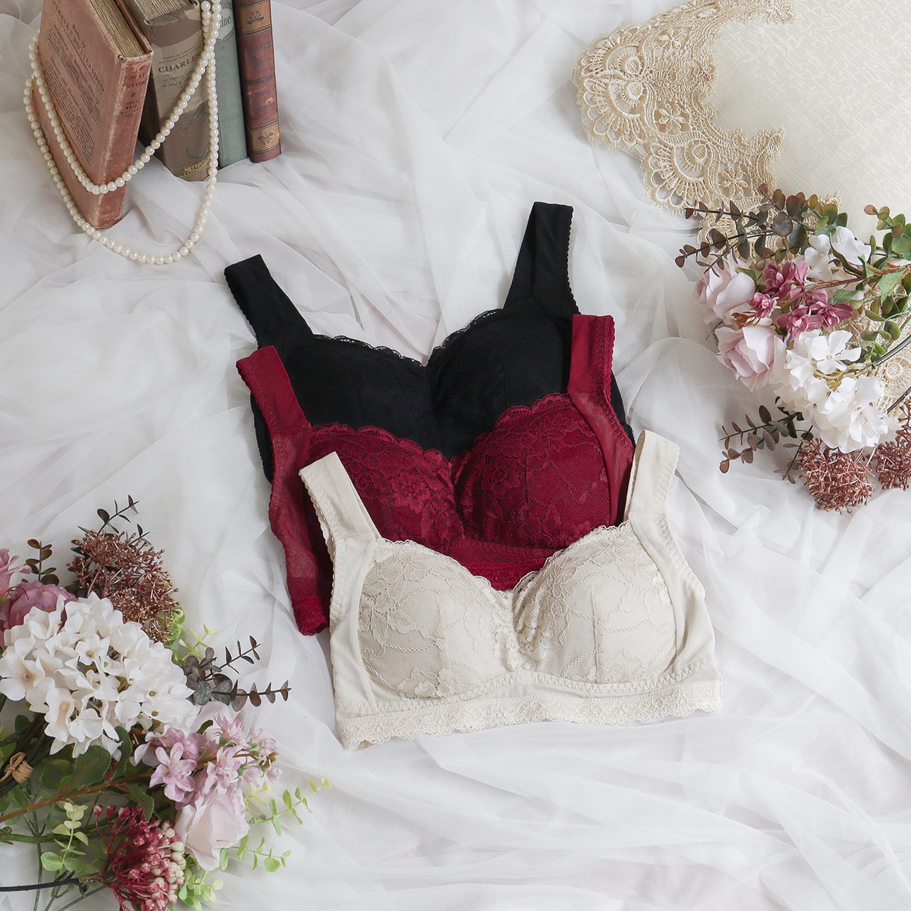 Risa Magli「ノーラ おやすみブラ（3L）」|インナー|