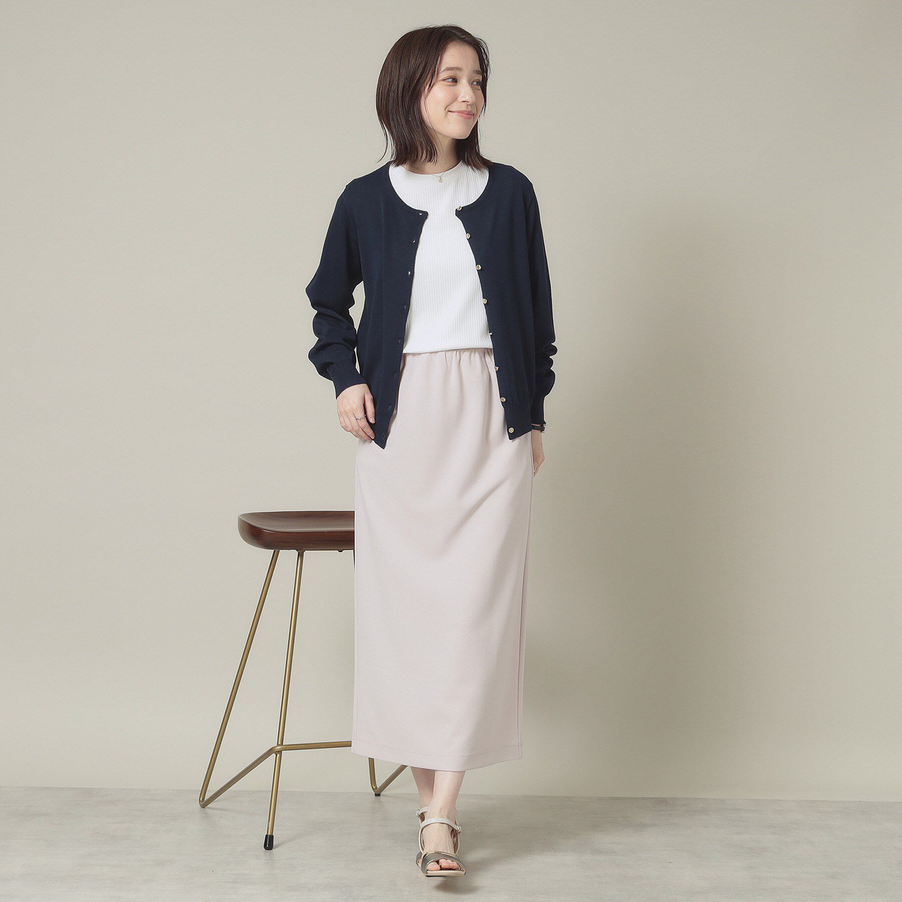 ITS&rsquo;DEMO「【UVカット／アンチピリング／手洗い可】クルーニットカーディガン」|カーディガン|