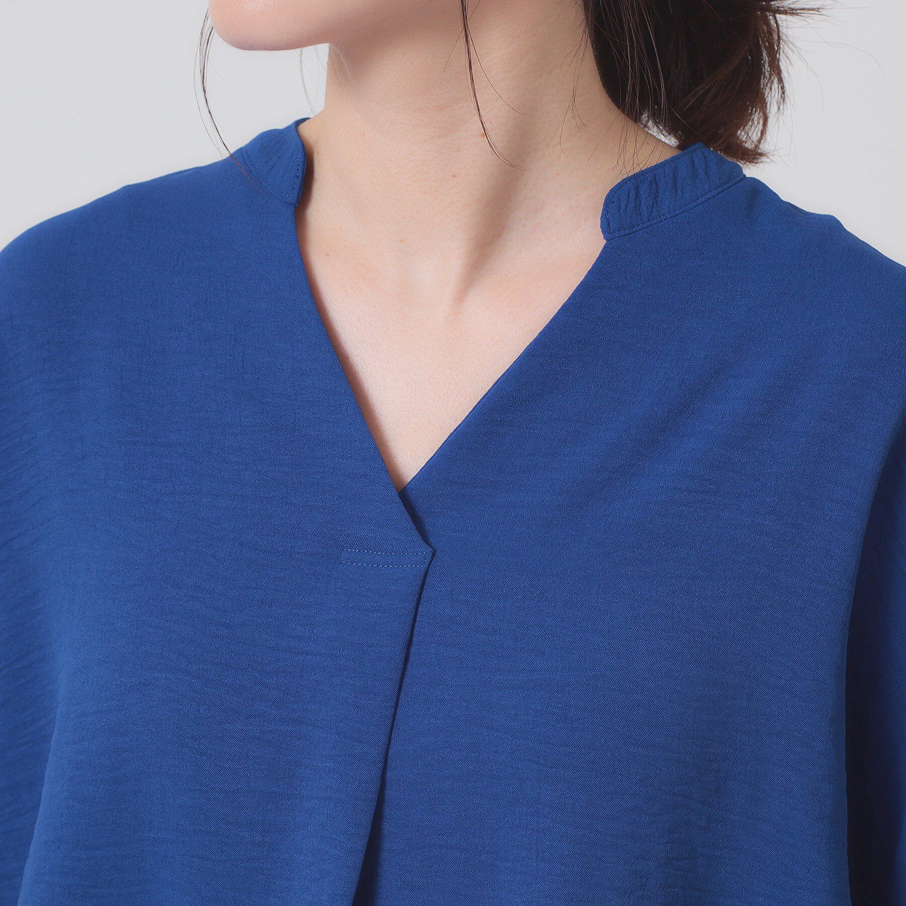 ITS&rsquo;DEMO「【接触冷感／吸水速乾／洗濯機OK】イージーケアスキッパーブラウス＜ラク服シリーズ＞」|シャツ・ブラウス|