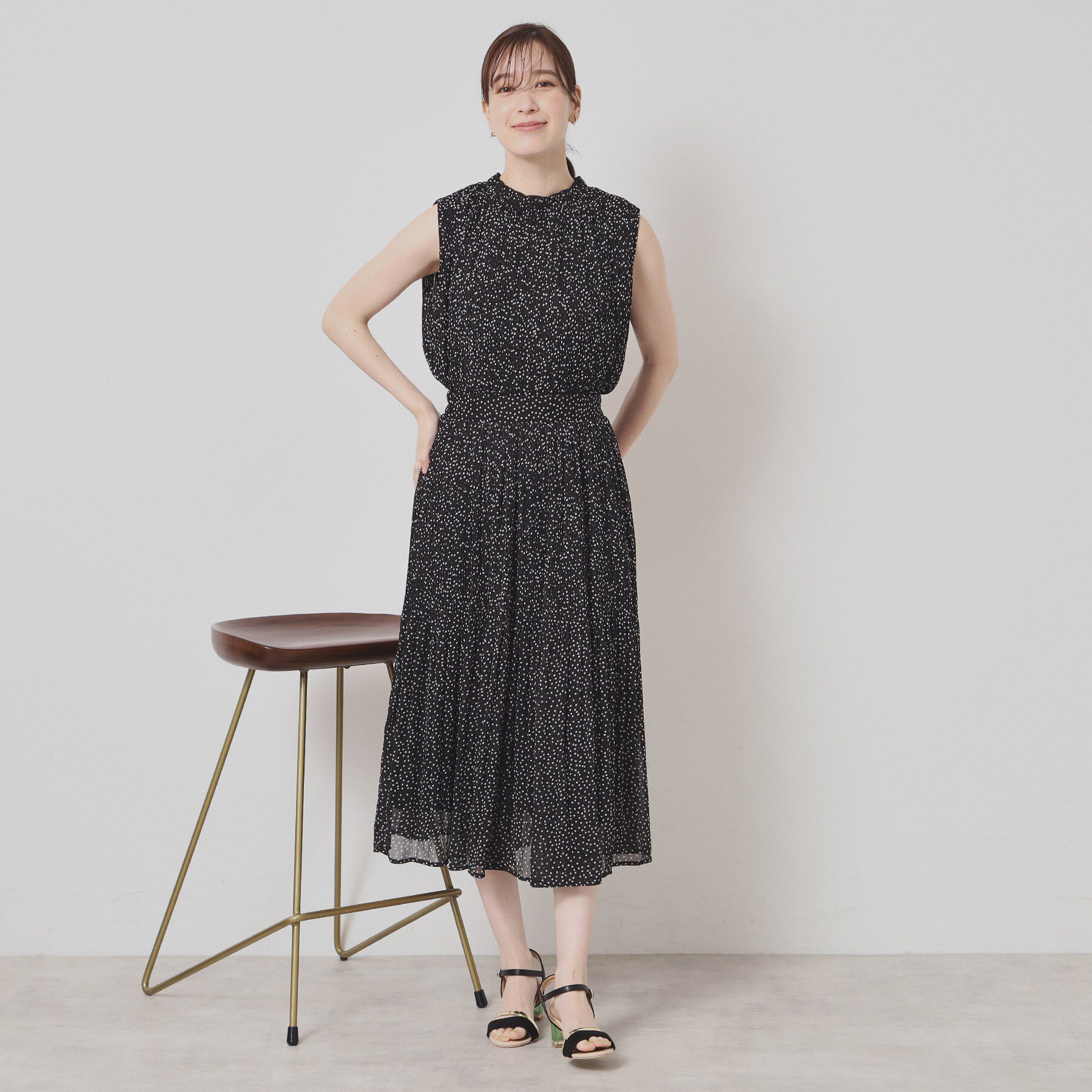 ITS&rsquo;DEMO「【手洗い可／ウエストゴム】楊柳プリーツスカート」|スカート|