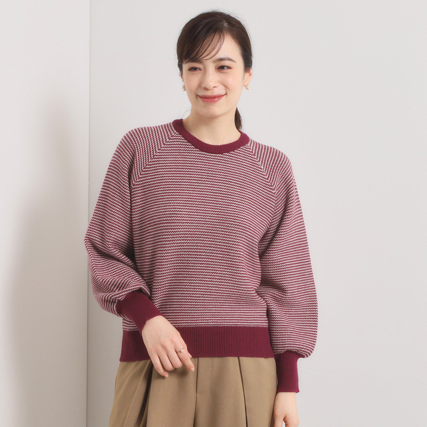 ITS&rsquo;DEMO「【手洗い可】柄編みニット」|ニット・セーター|