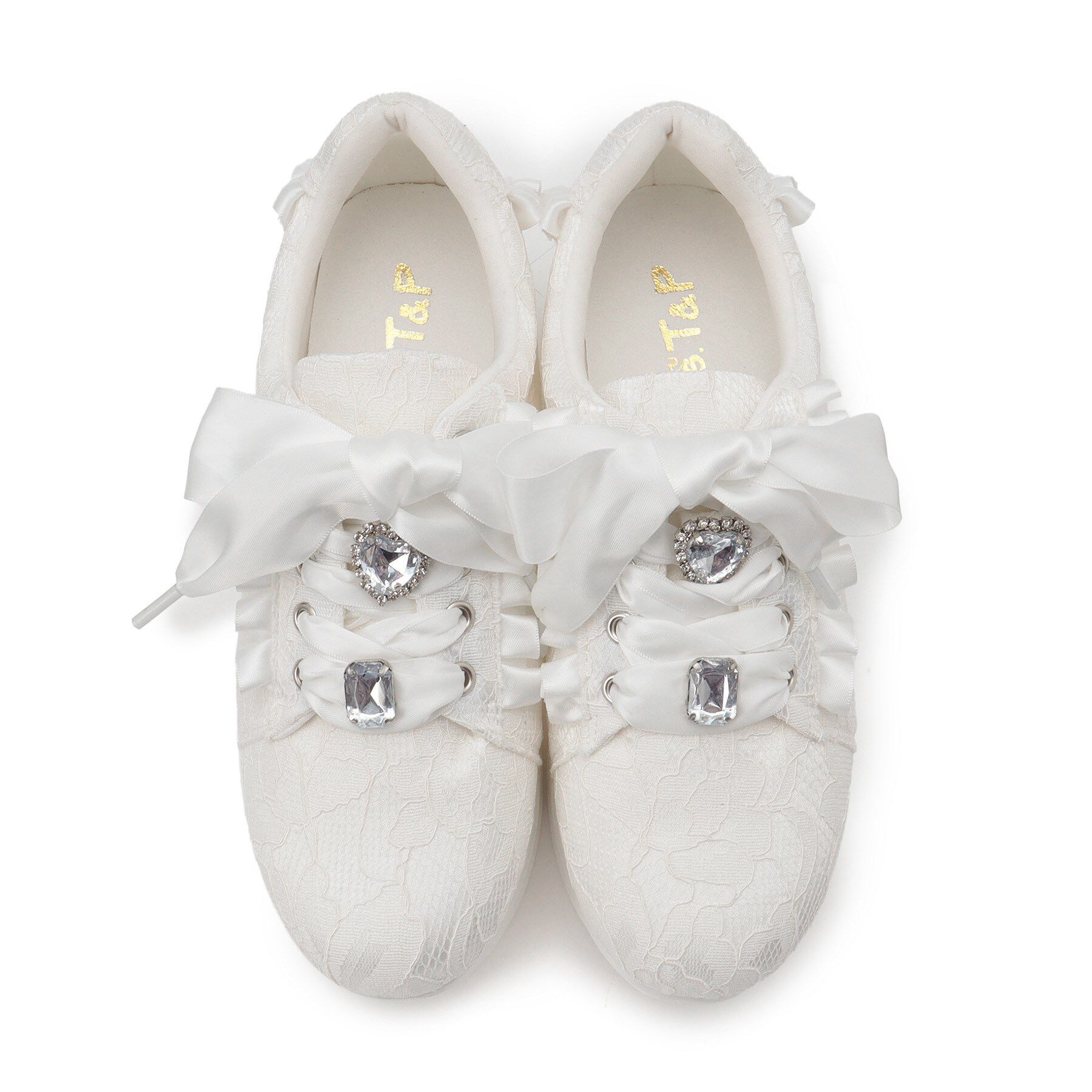 csT&P「厚底キラキラストーン付きスニーカー」|スニーカー|