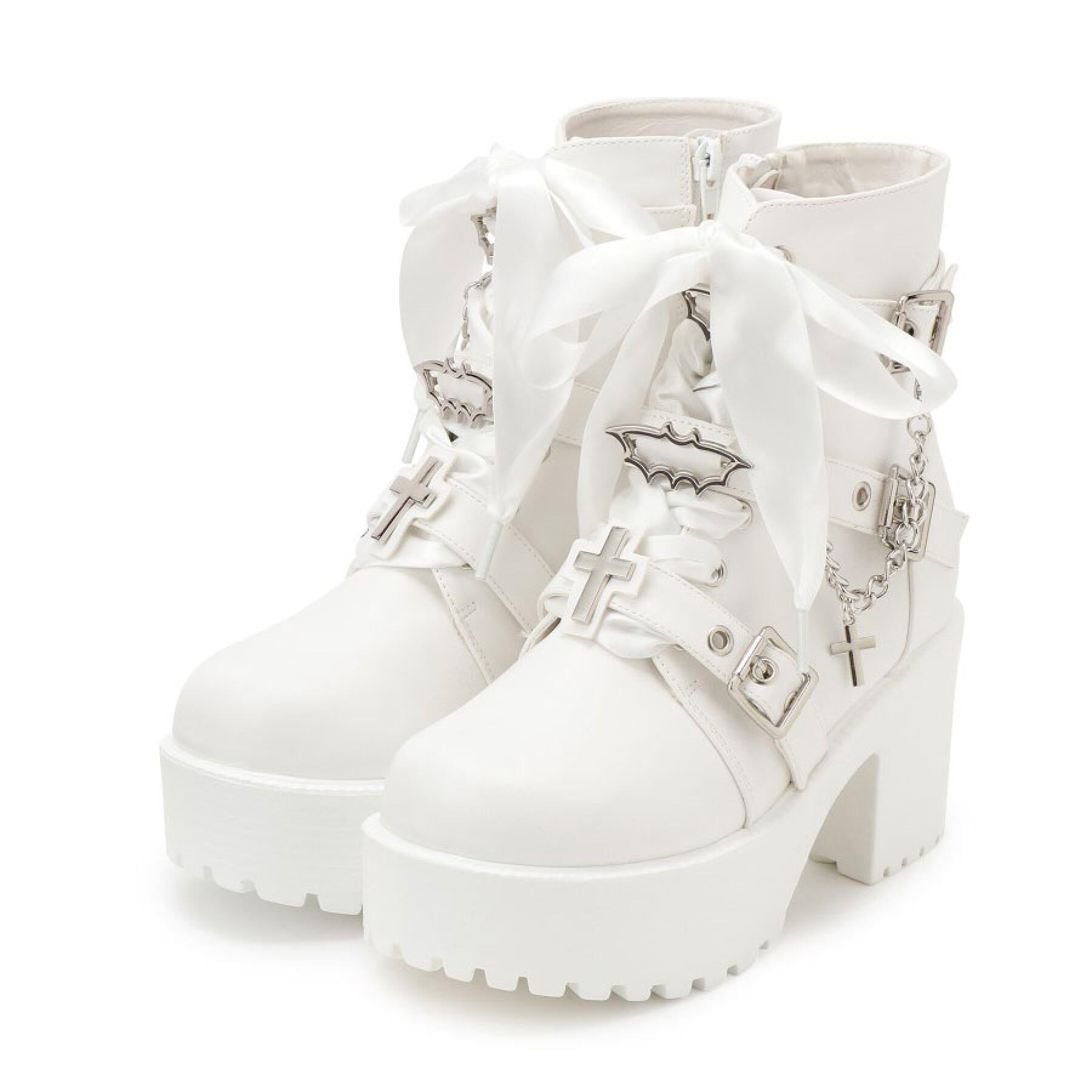 csT&P「厚底&times;コウモリ&times;十字架スニーカー」|ショートブーツ|