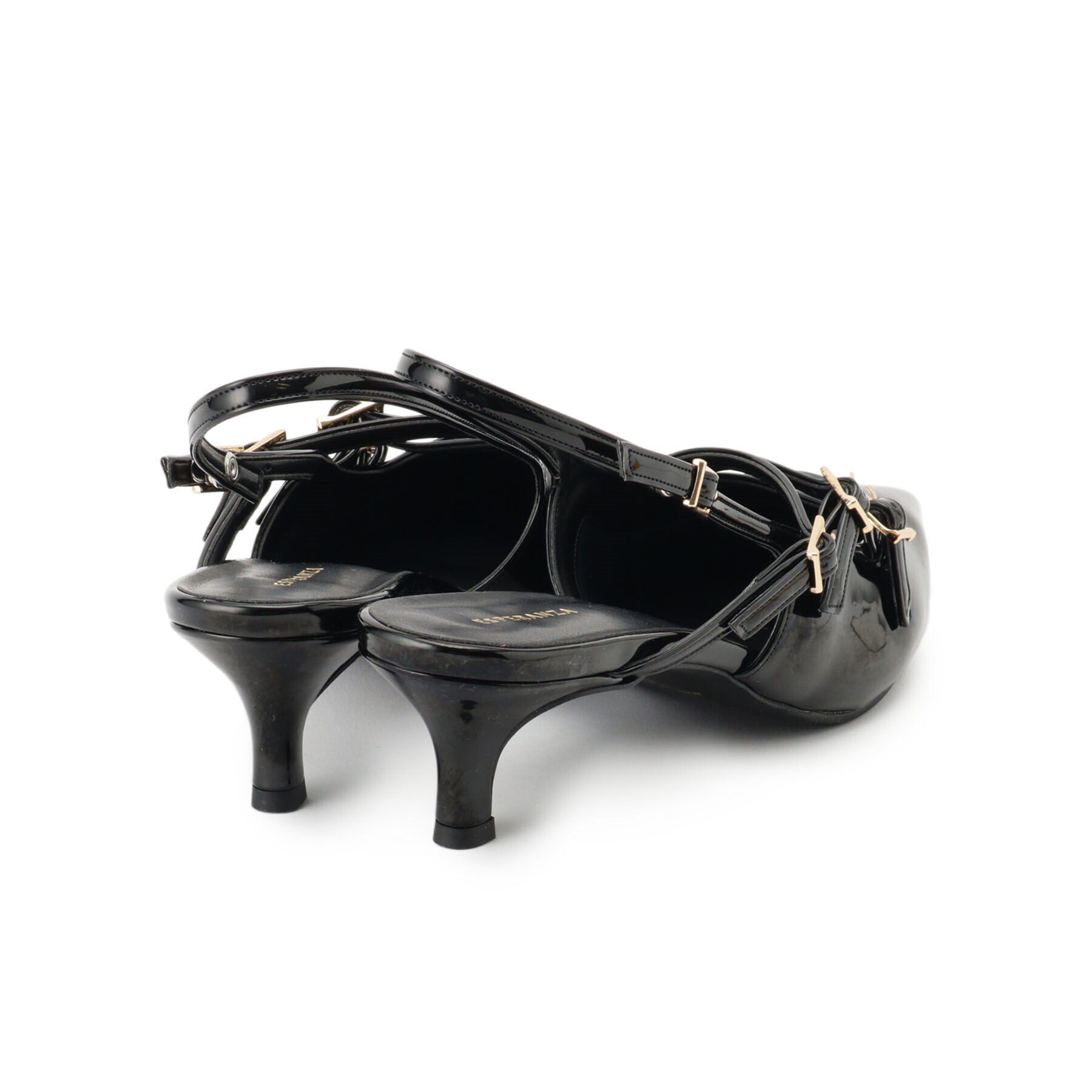 ESPERANZA「バックストラップミドルヒールパンプス」|パンプス|