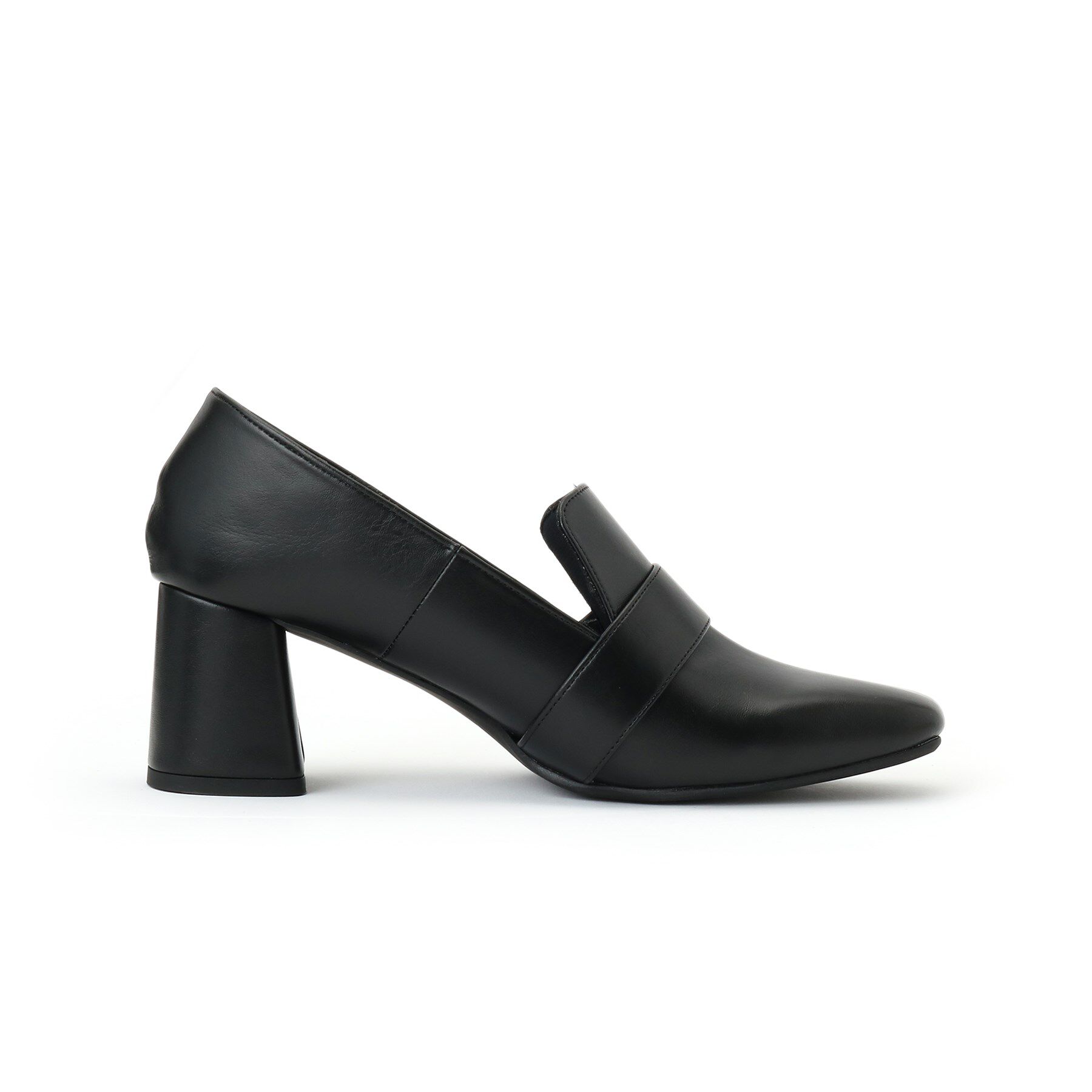 ESPERANZA「スクエアブロックヒールベルトローファー レイン対応」|パンプス|