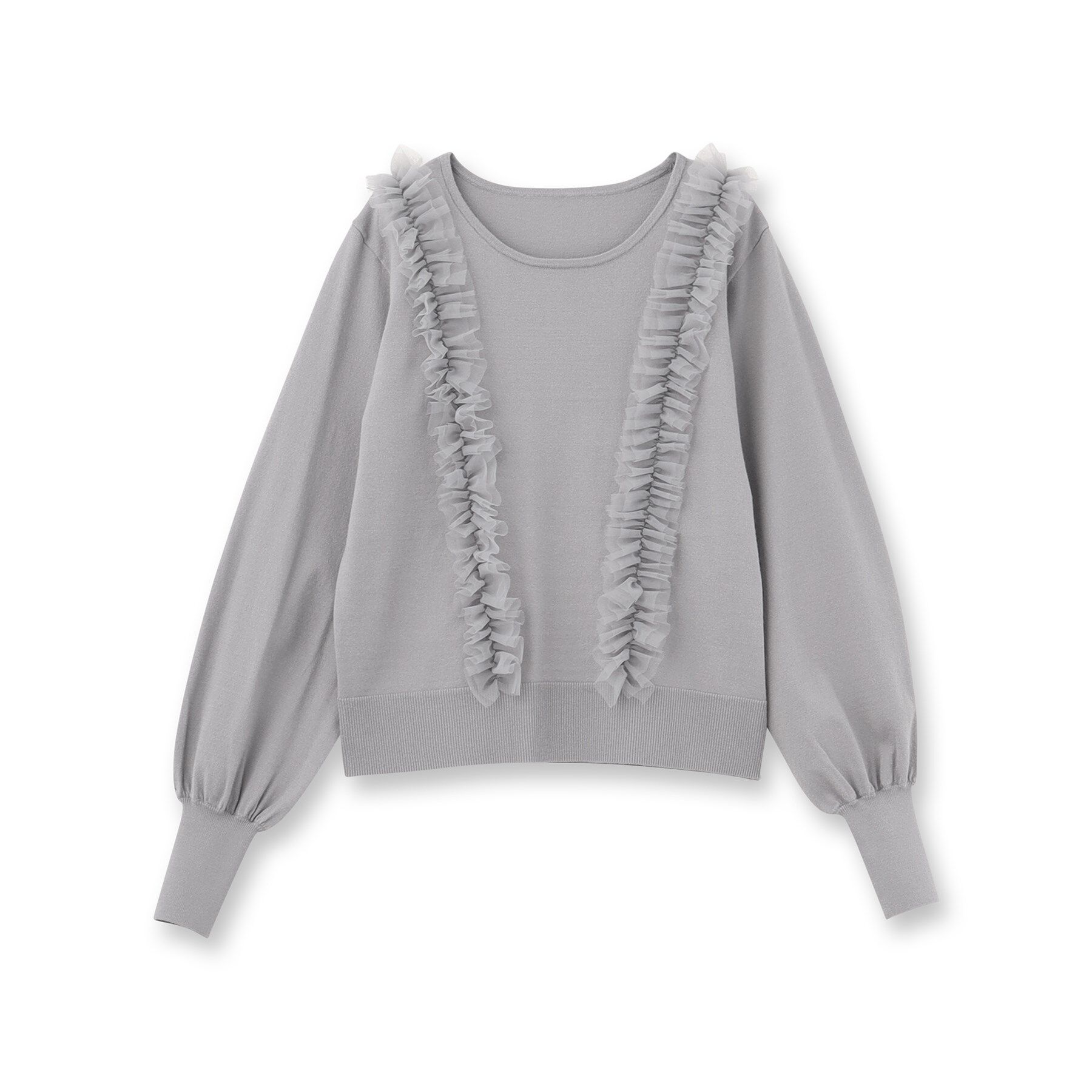 SunaUna「【大人フェミニン】前後チュールニット」|ニット・セーター|