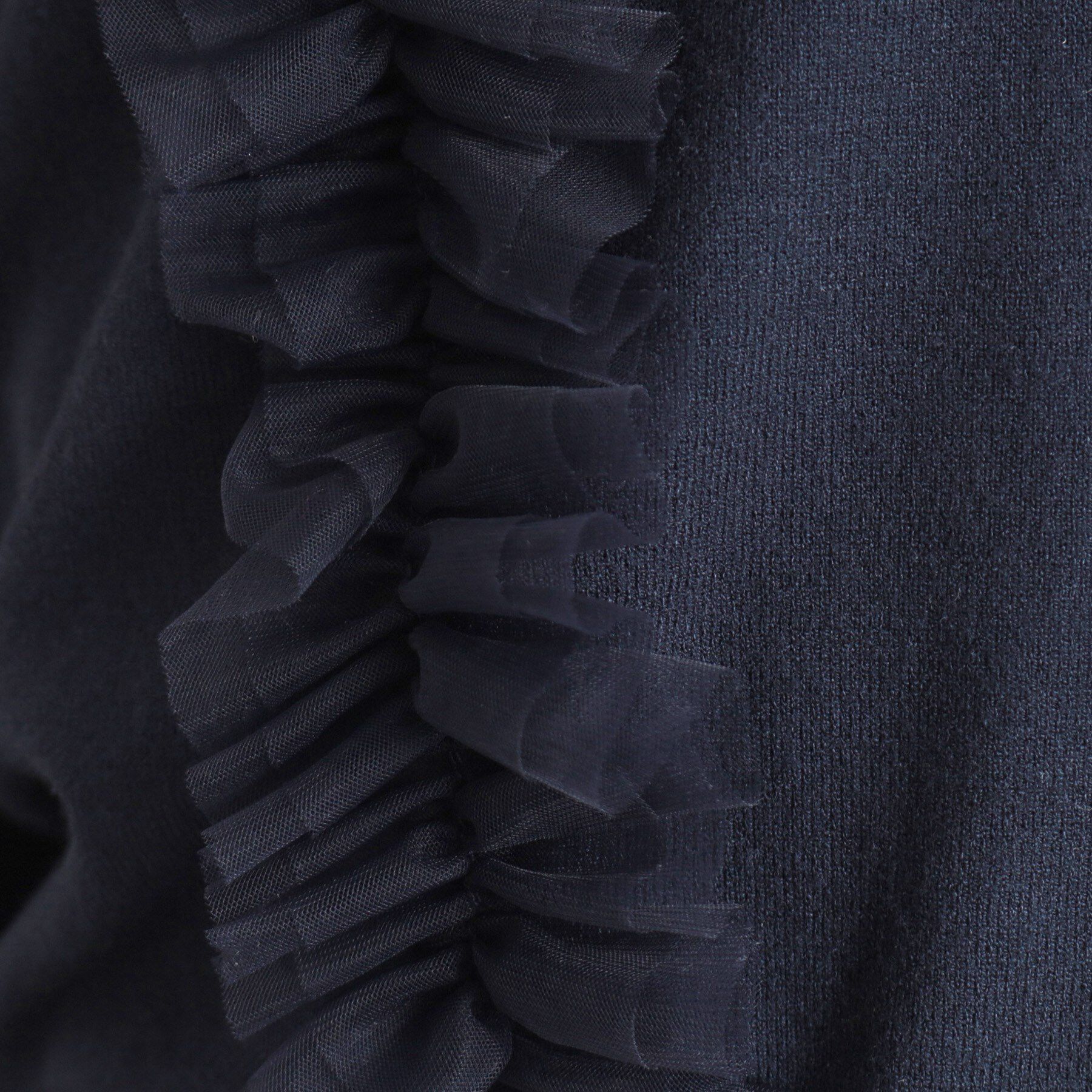 SunaUna「【大人フェミニン】前後チュールニット」|ニット・セーター|