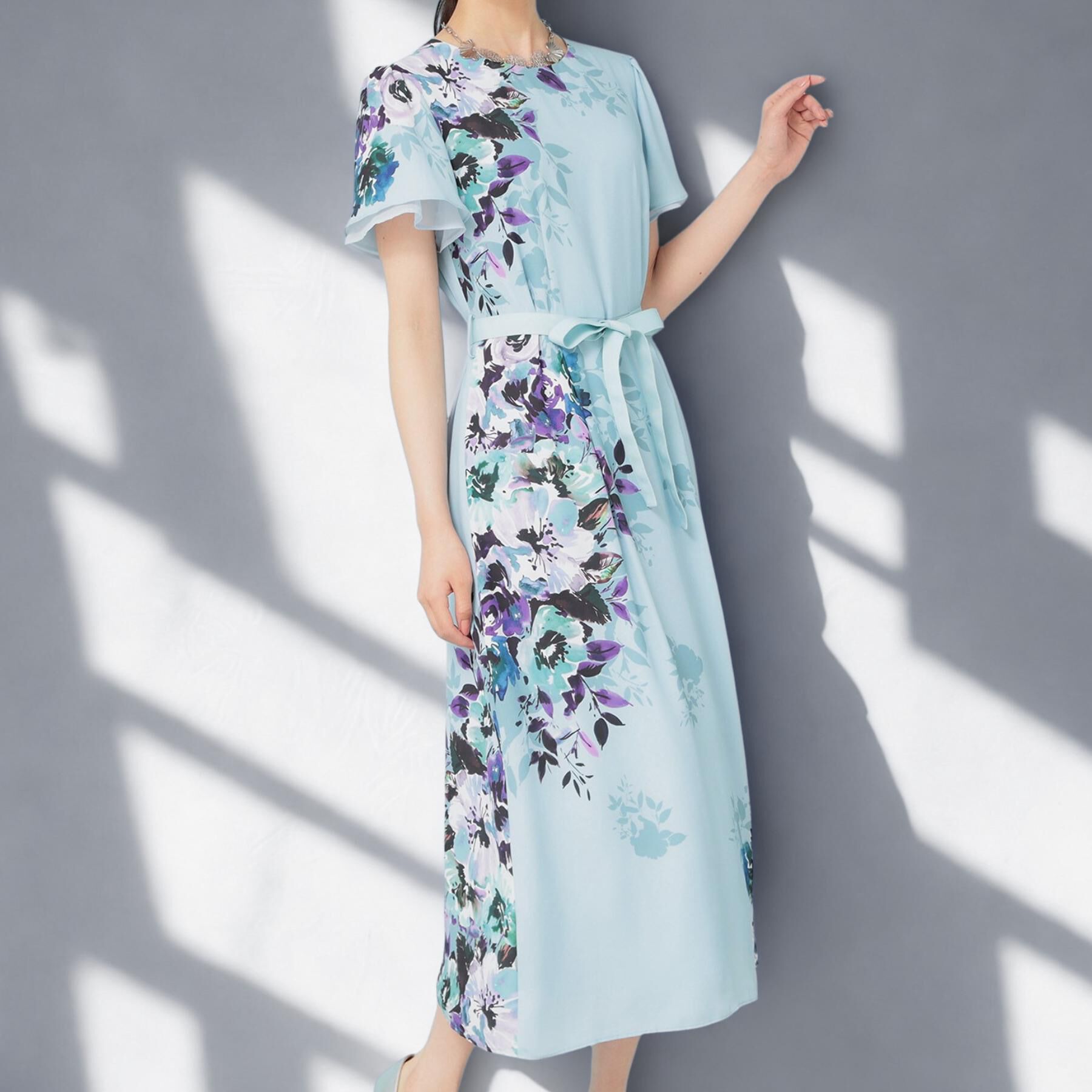 SunaUna「【&yours project】パネル柄ワンピース」|ワンピース|ブルー(191)