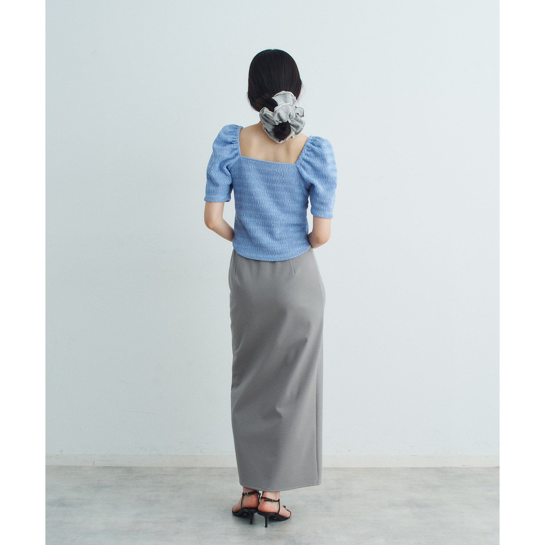CODE A「gather puff jersey tops」|Tシャツ・カットソー|