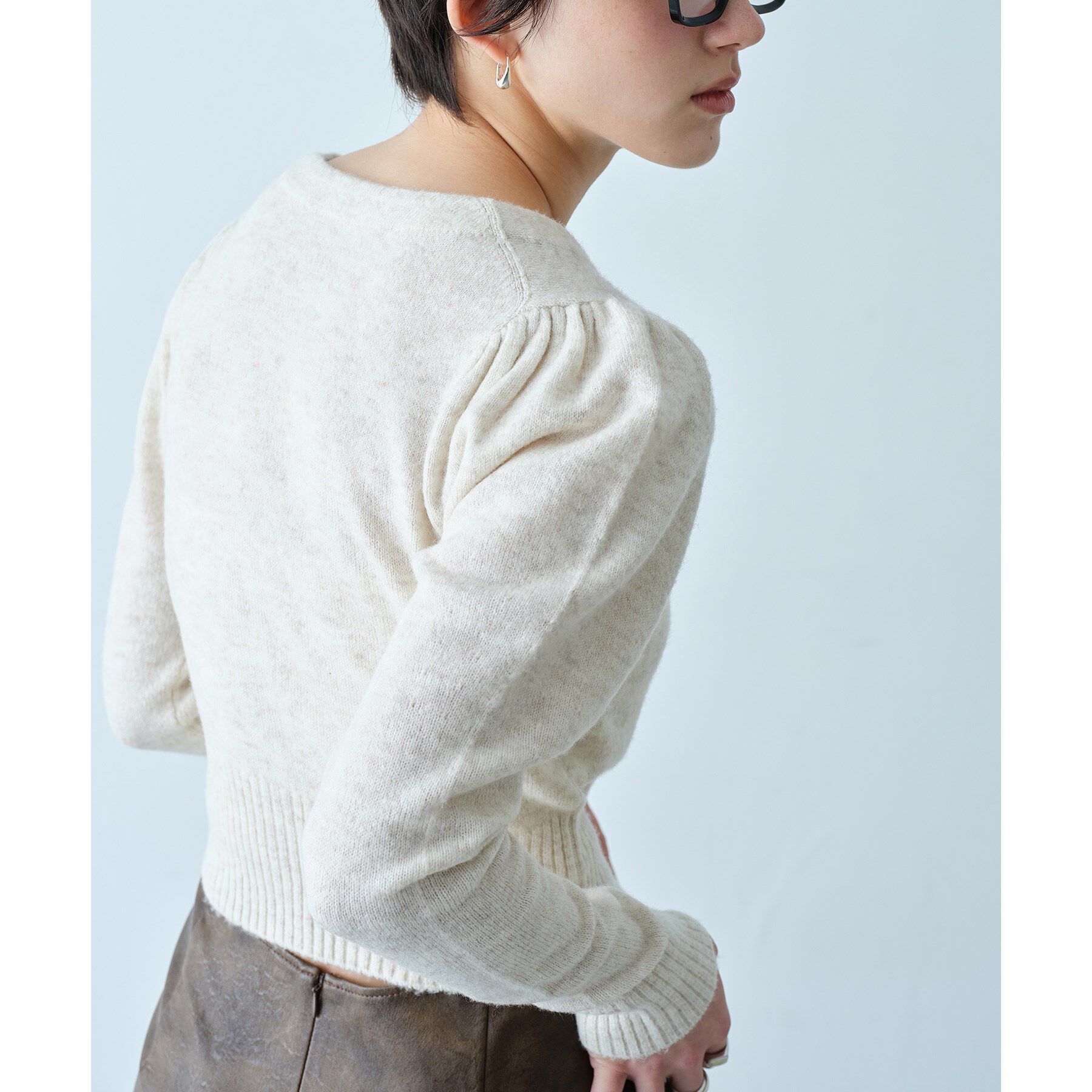 CODE A「M cloudy puff cardigan」|カーディガン|