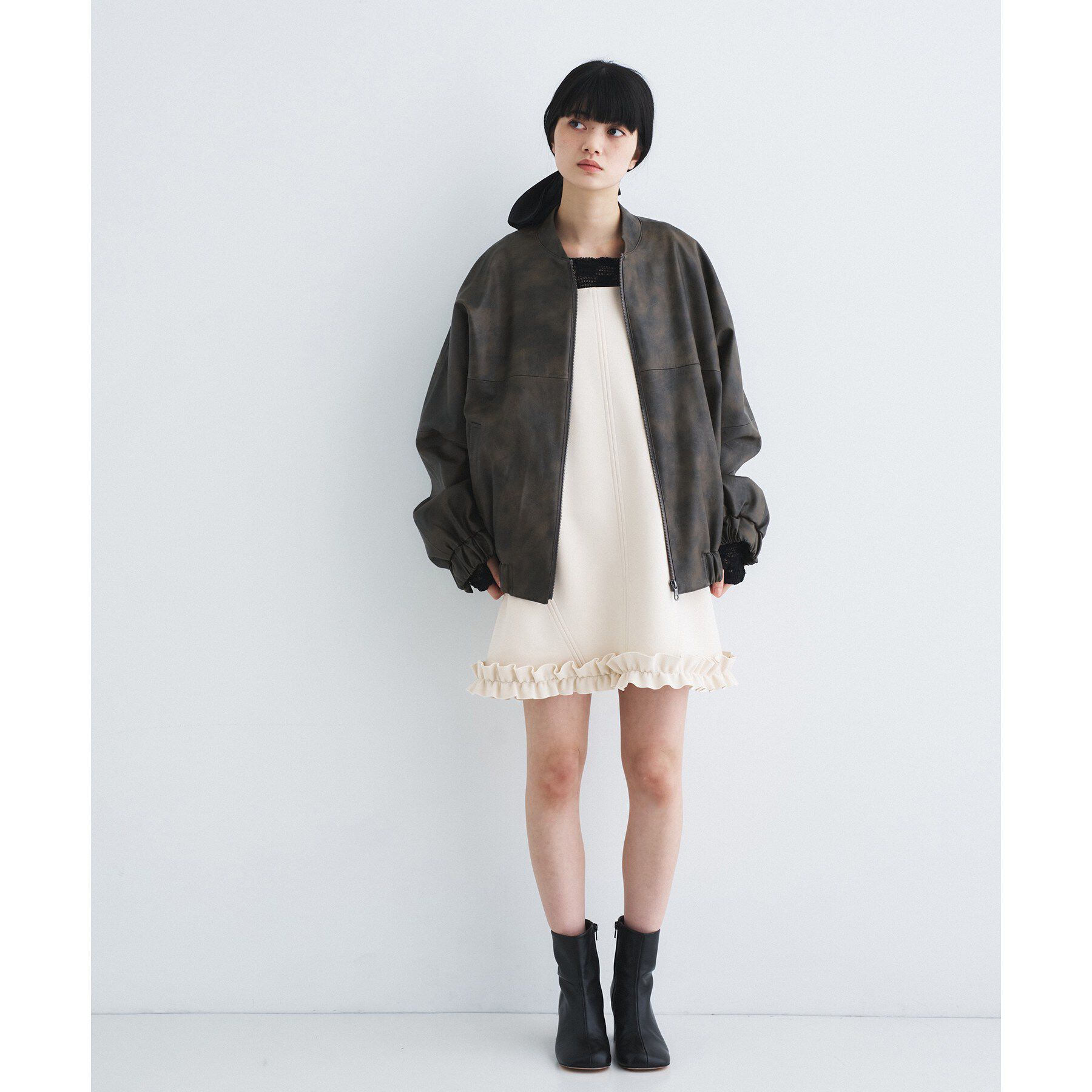 CODE A「frill mini dress」|ワンピース|