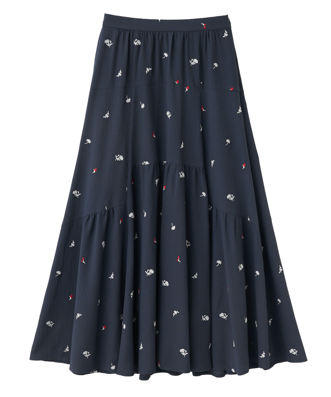 COCO DEAL「フラワー/スター刺繍ティアードスカート」|スカート|