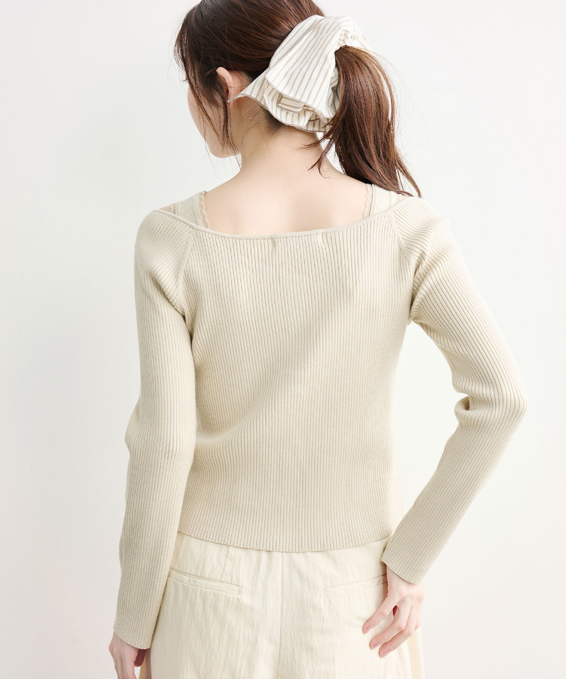 COCO DEAL「Vネックリブニットカーディガン」|ニット・セーター|