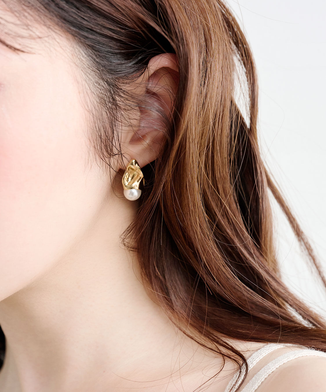 COCO DEAL「Oyster シェルパールドロップピアス」|ピアス|