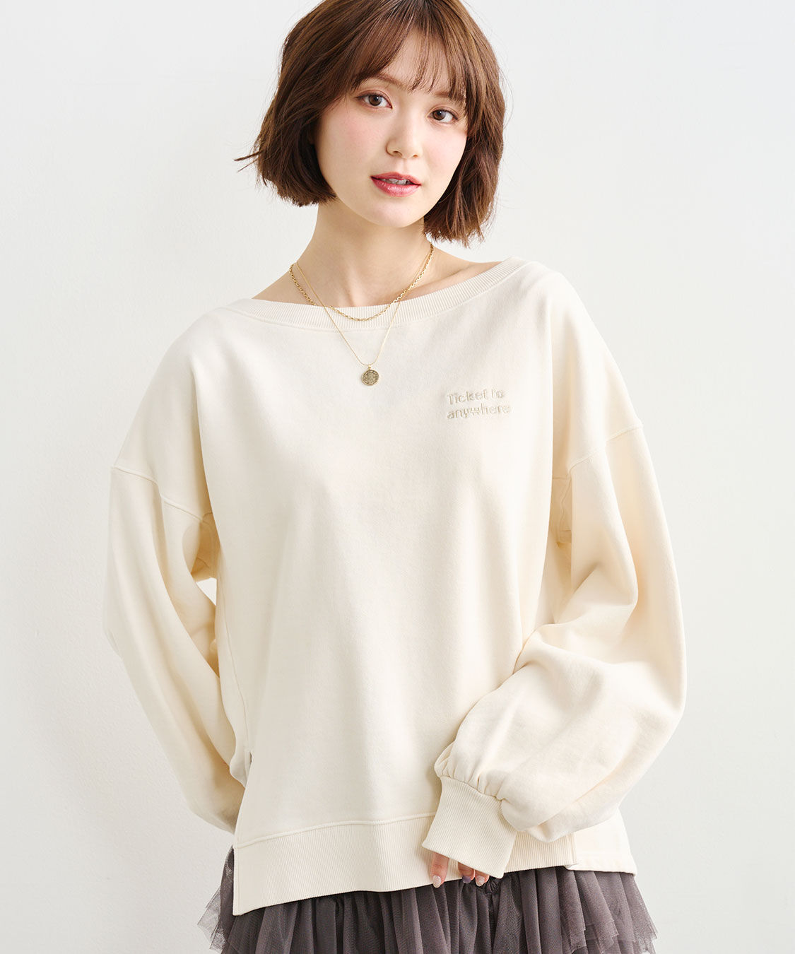 COCO DEAL「刺繍ロゴスウェット」|スウェット・ジャージ|オフ