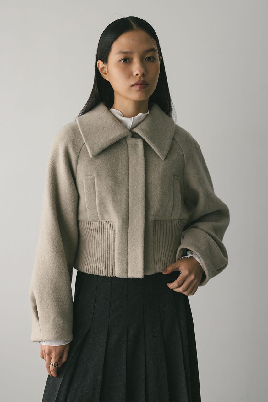 STYLEMIXER「ワイドリブショートコート」|その他|L/BEG1