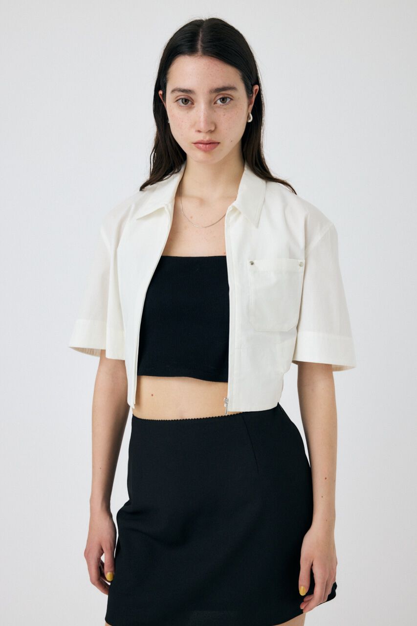 MOUSSY「CROPPED BELTED シャツ」|シャツ・ブラウス|