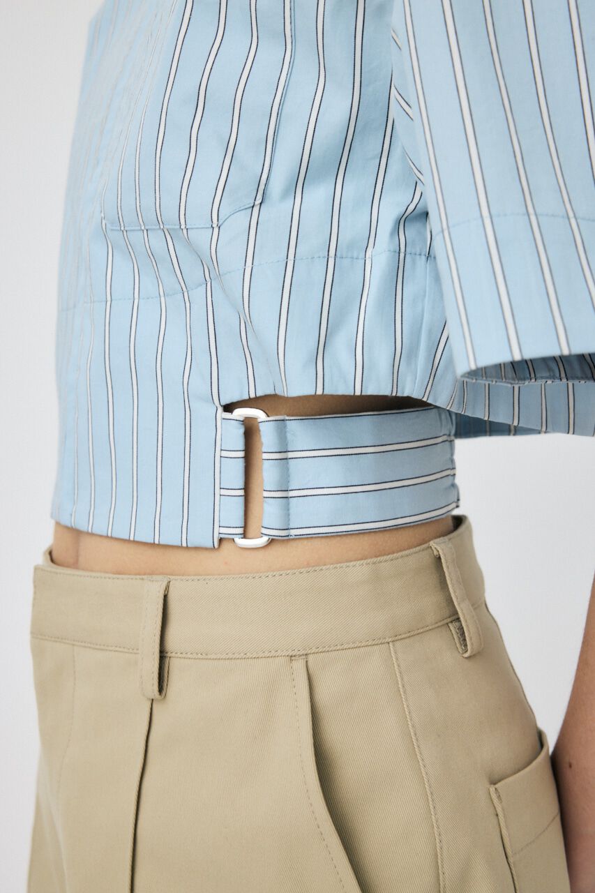 MOUSSY「CROPPED BELTED シャツ」|シャツ・ブラウス|