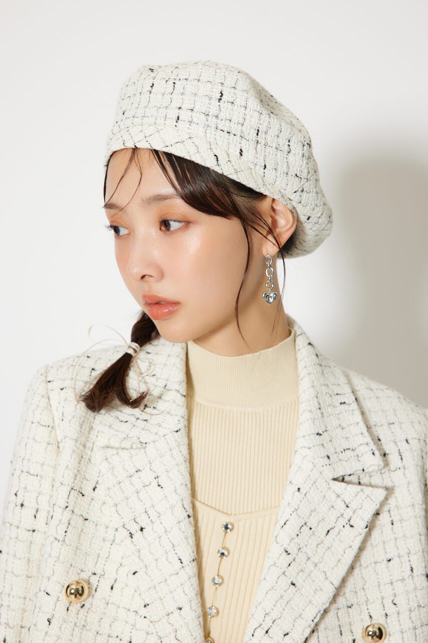 rienda「ツイードベレー」|その他|WHT