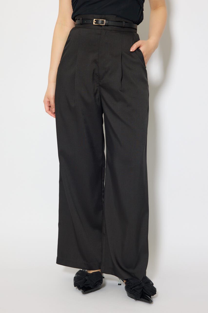 rienda「ベルト付き美ラインジャストウエストパンツ」|その他|