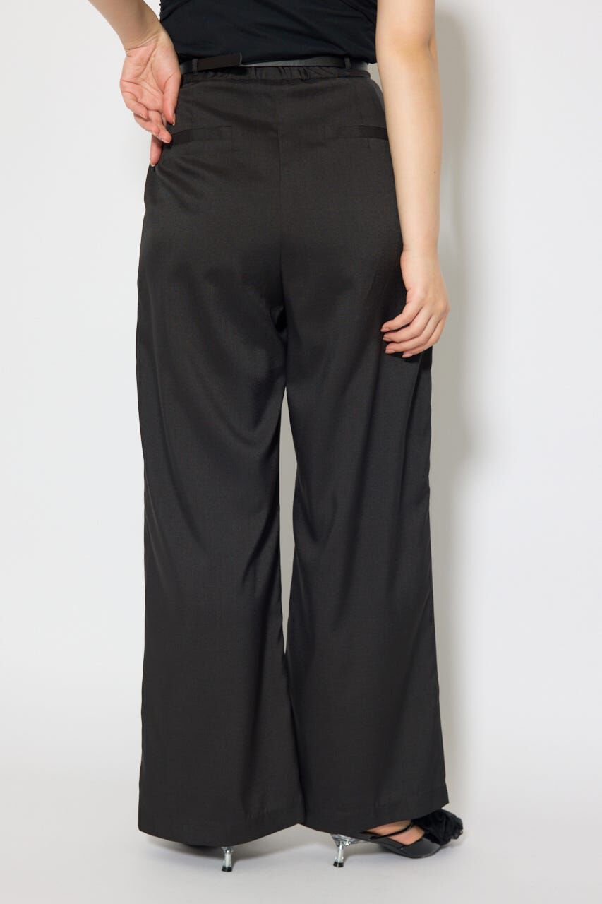 rienda「ベルト付き美ラインジャストウエストパンツ」|その他|