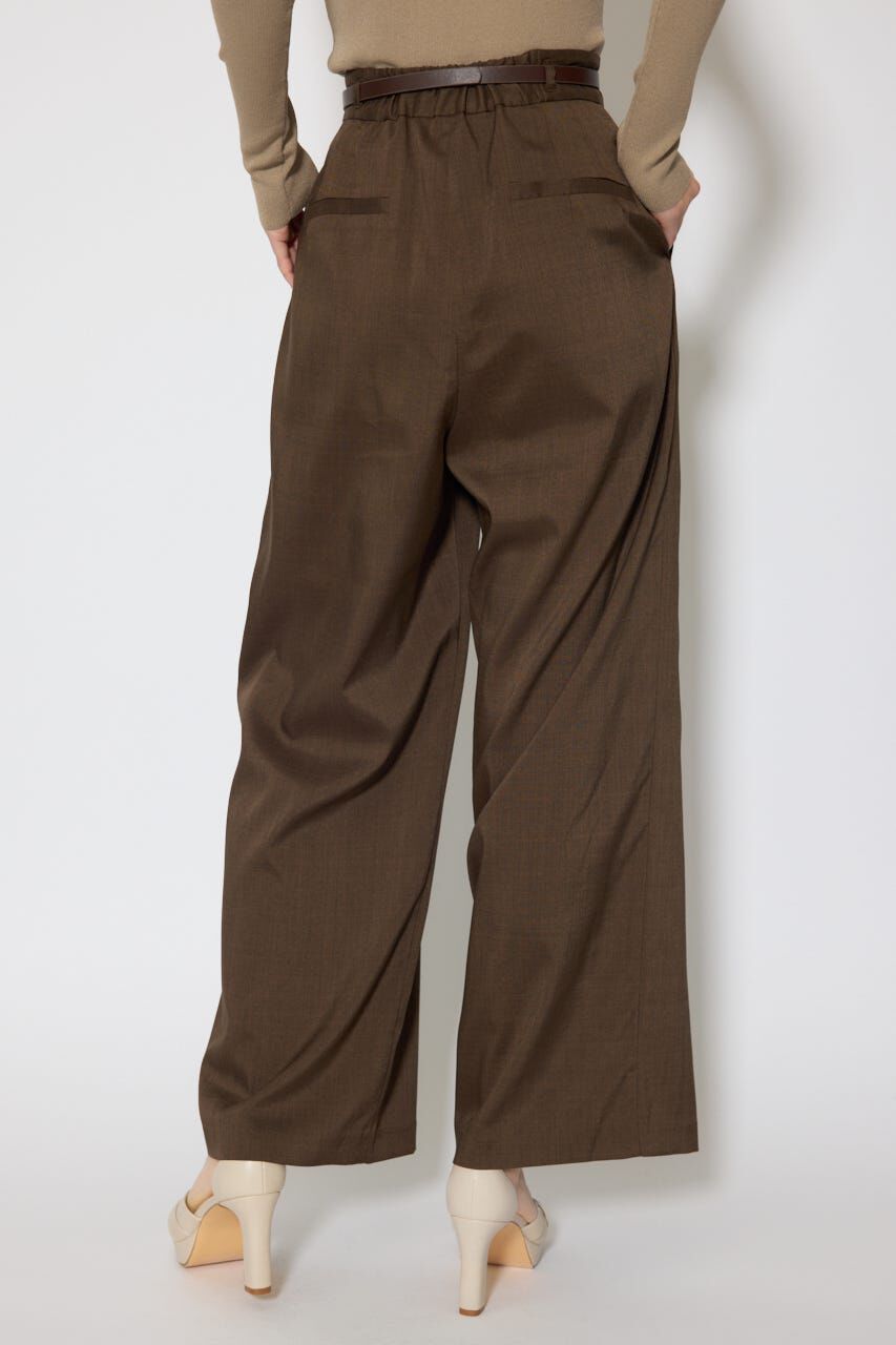 rienda「ベルト付き美ラインジャストウエストパンツ」|その他|