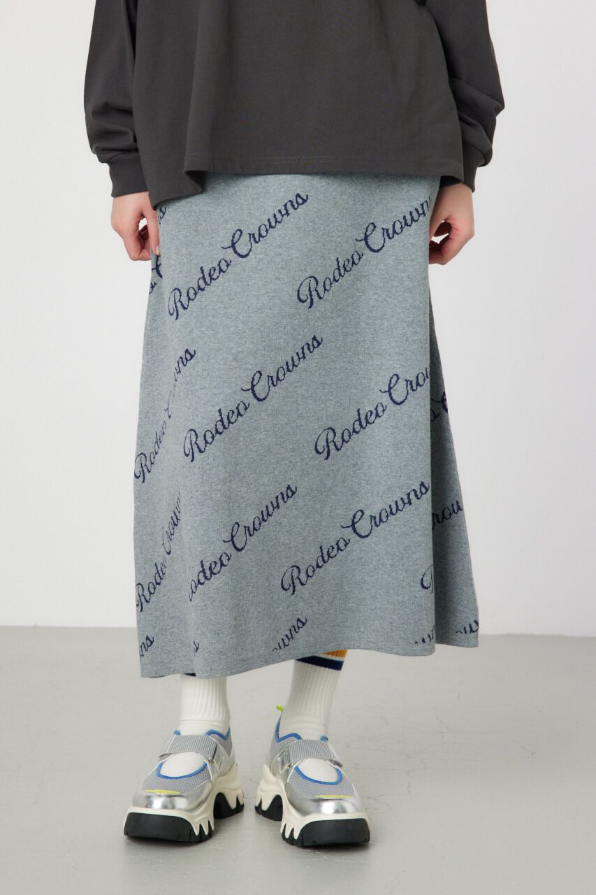 RODEO CROWNS「ロゴニットフレアスカート」|スカート|