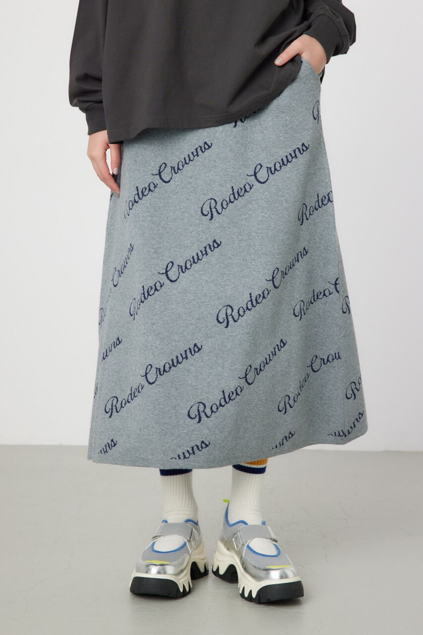 RODEO CROWNS「ロゴニットフレアスカート」|スカート|