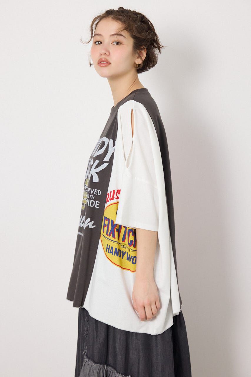 RODEO CROWNS「カスタムオープンショルダーTシャツ」|Tシャツ・カットソー|