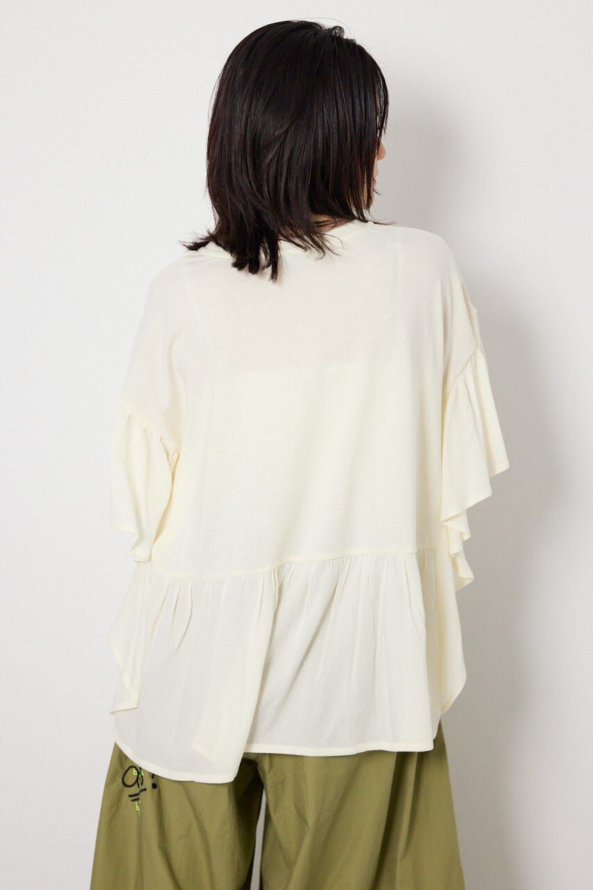 RODEO CROWNS「レーヨンクレープドッキングフリルトップス」|その他|