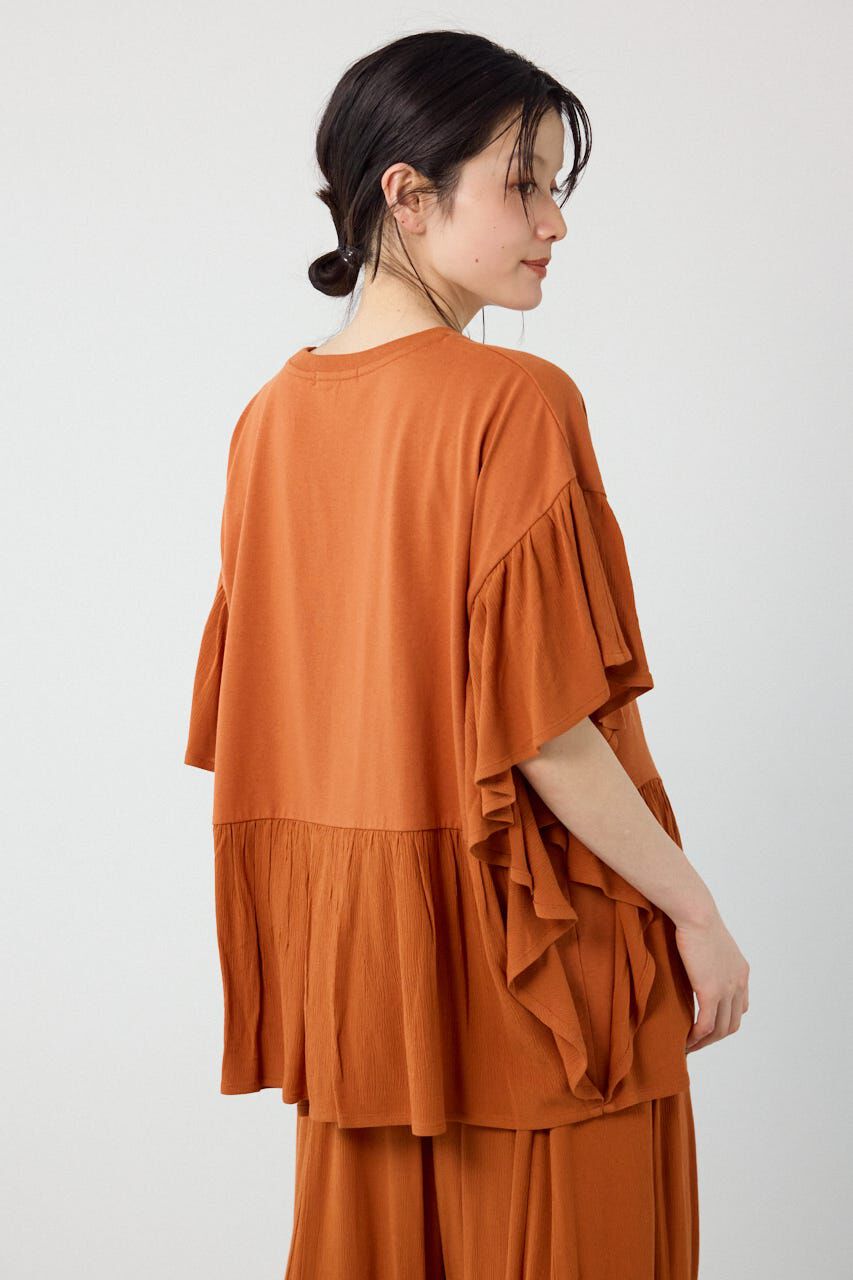 RODEO CROWNS「レーヨンクレープドッキングフリルトップス」|その他|