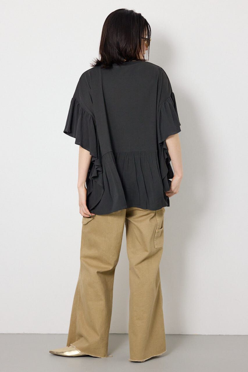 RODEO CROWNS「レーヨンクレープドッキングフリルトップス」|その他|