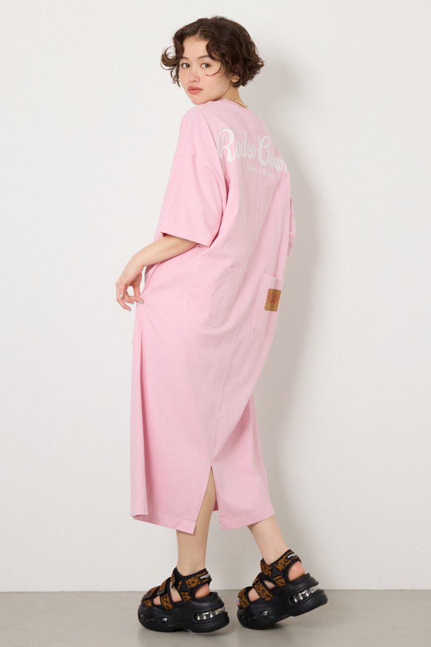 RODEO CROWNS「ハーフスリーブステッチワンピース」|ワンピース|L/PNK1