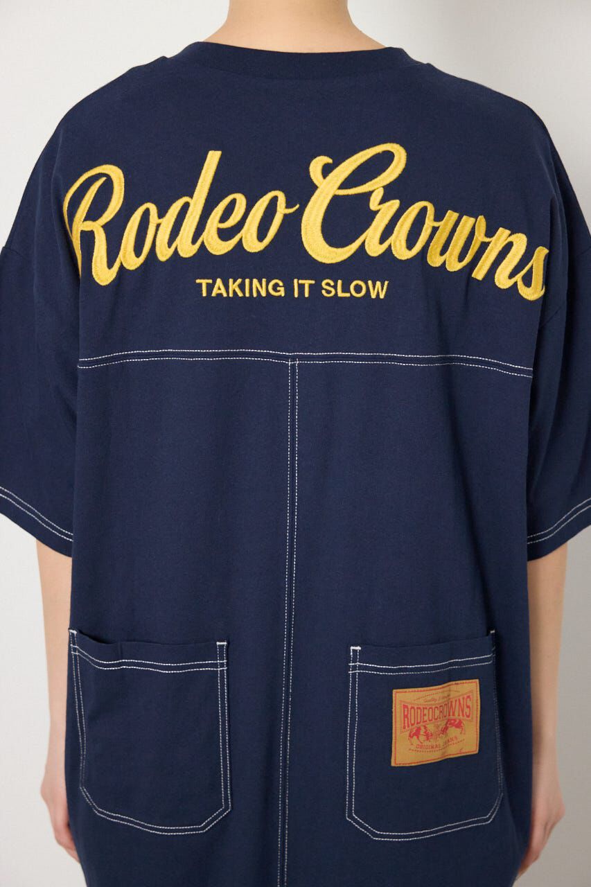 RODEO CROWNS「ハーフスリーブステッチワンピース」|ワンピース|