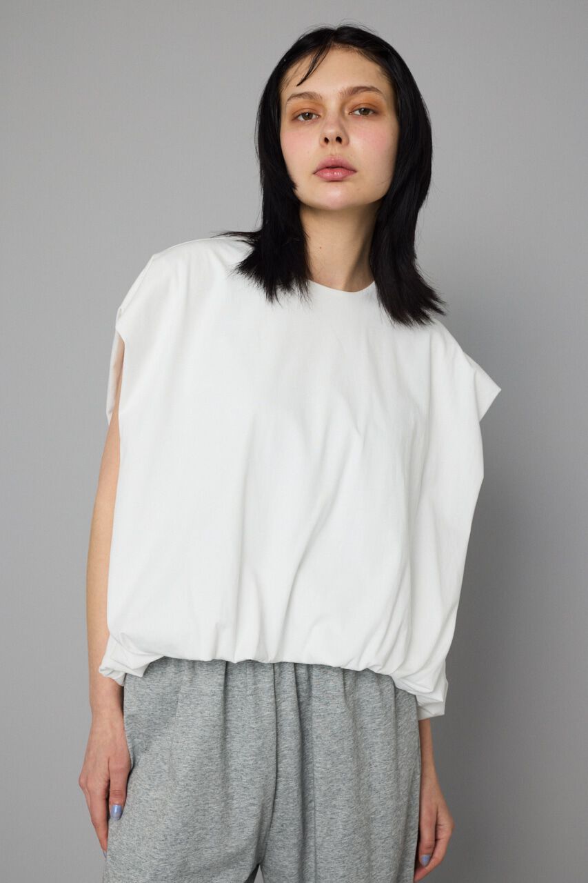 HeRIN.CYE「Balloon hem cut tops」|Tシャツ・カットソー|O/WHT1