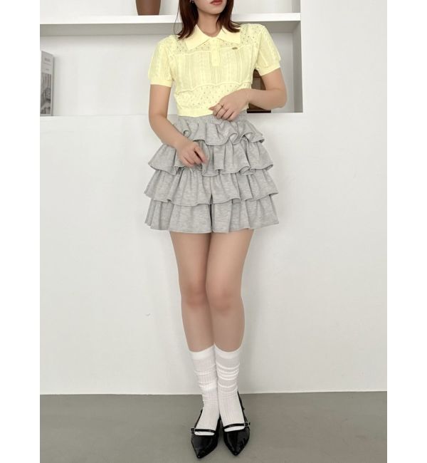 dazzlin「ハピネスカラーポロニット」|ニット・セーター|